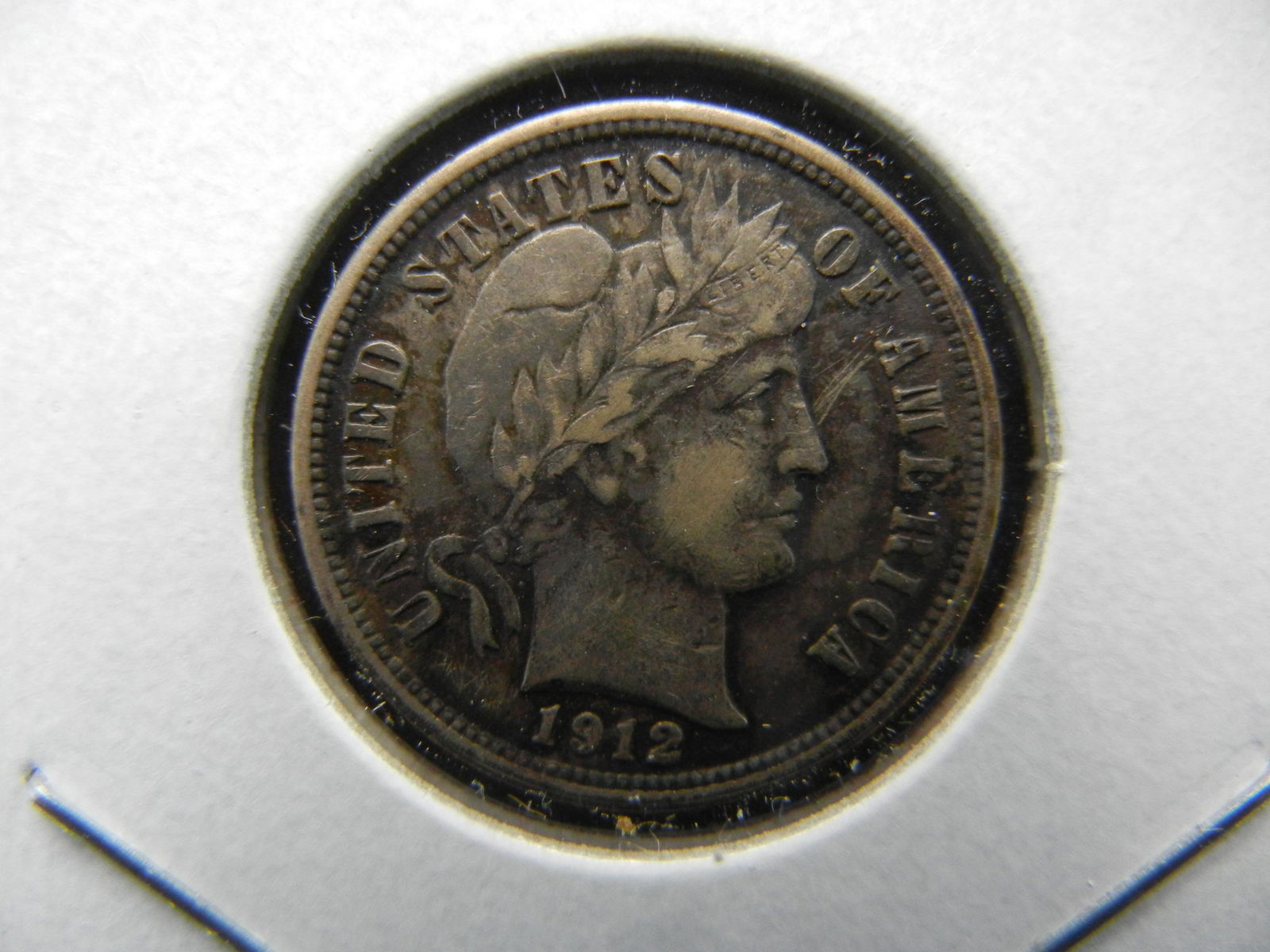 1912 Barber Dime.  Extremely Fine. (1 of 3)