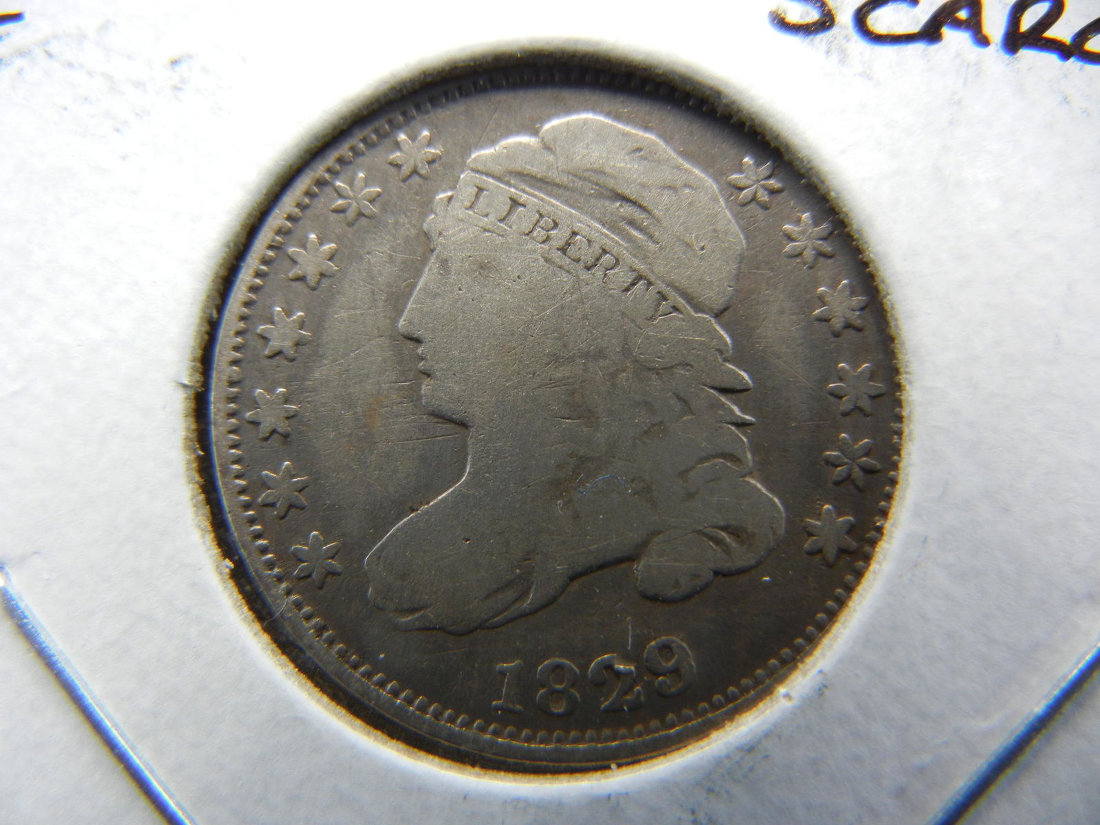 1829 Bust Dime. Nice Details. Scarce. (1 of 3)