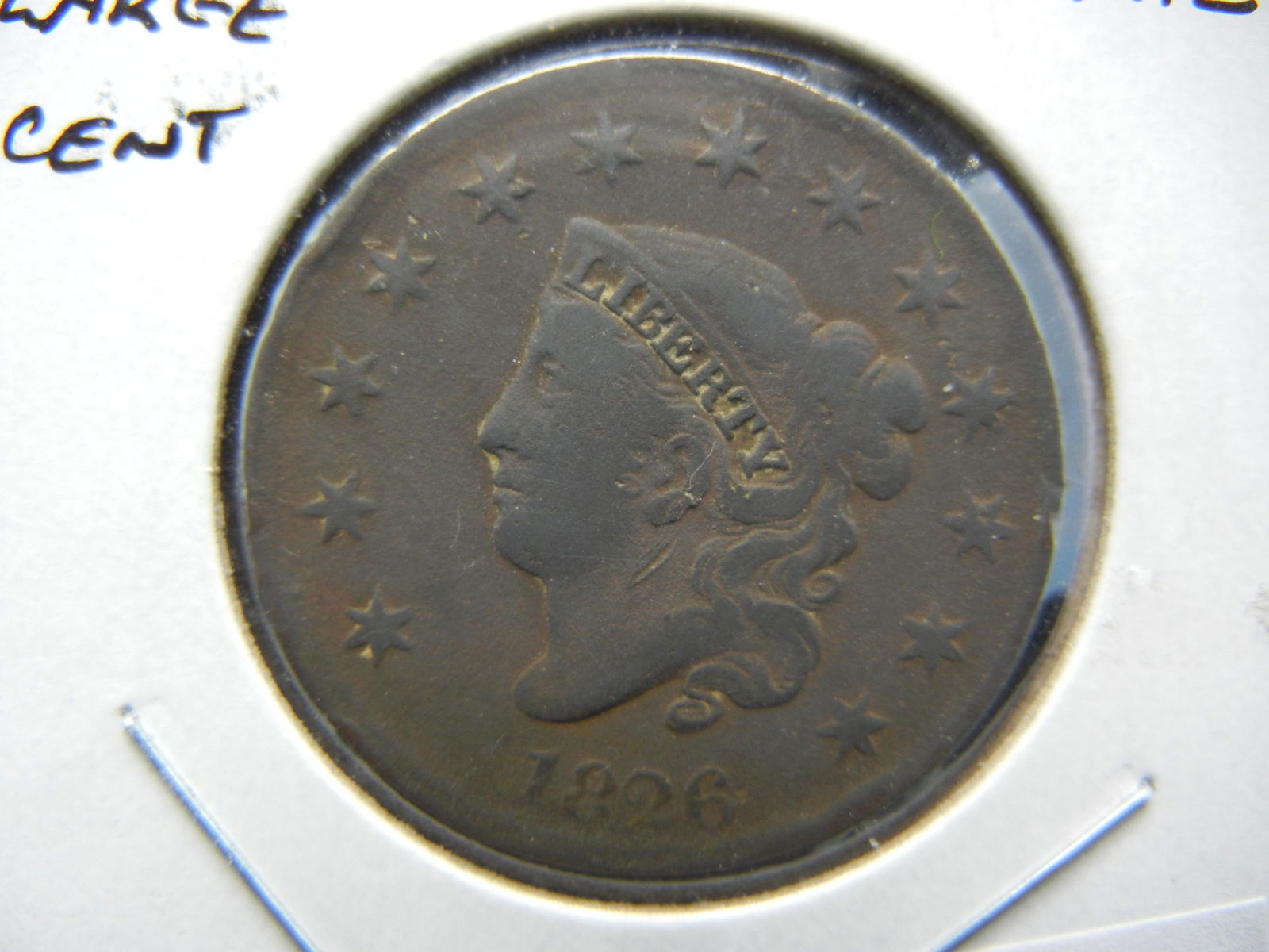 1826 Large Cent. VF Detail. (1 of 3)