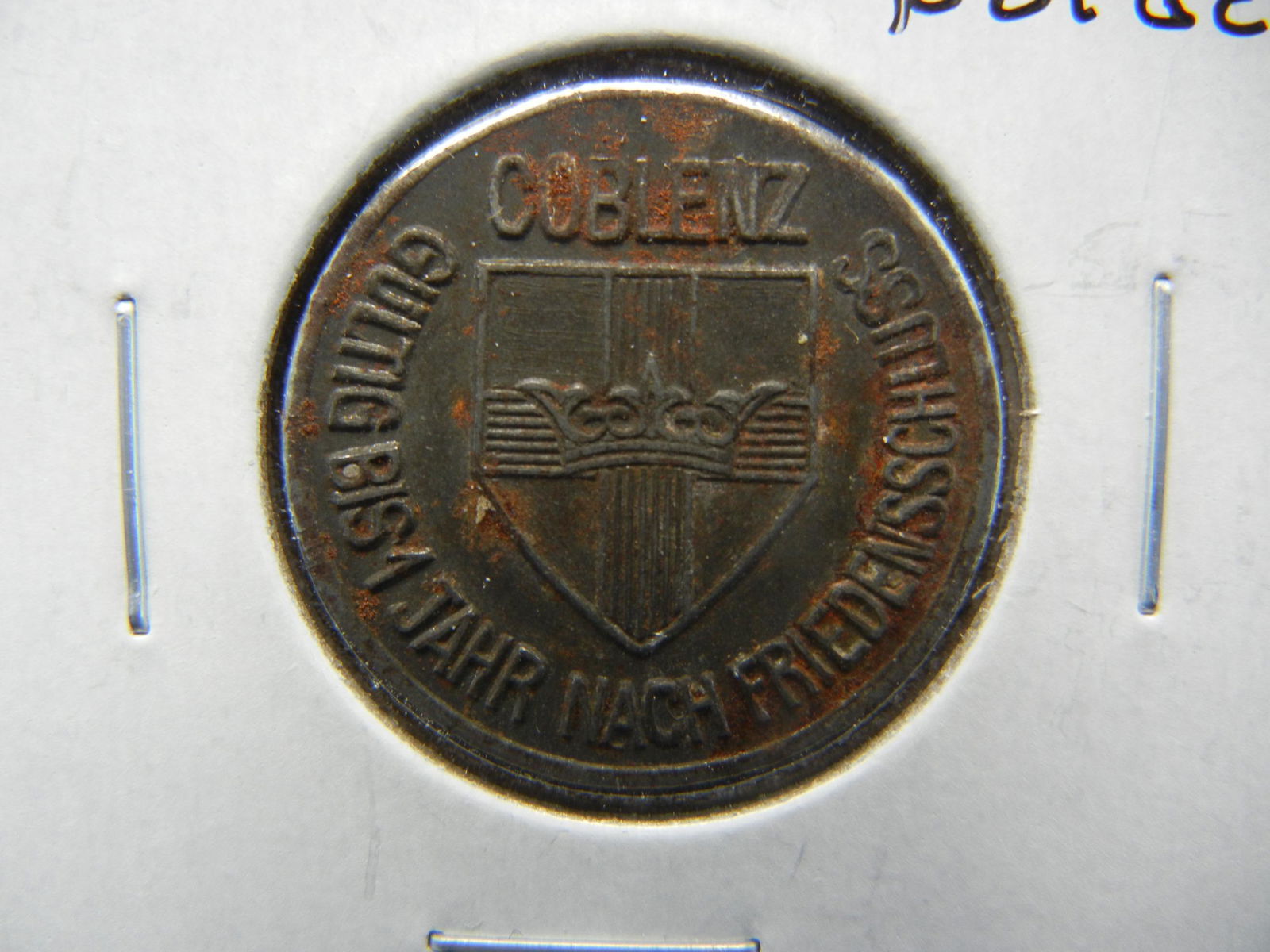 1918 Germany 10 Pfennig Notgeld. (1 of 3)