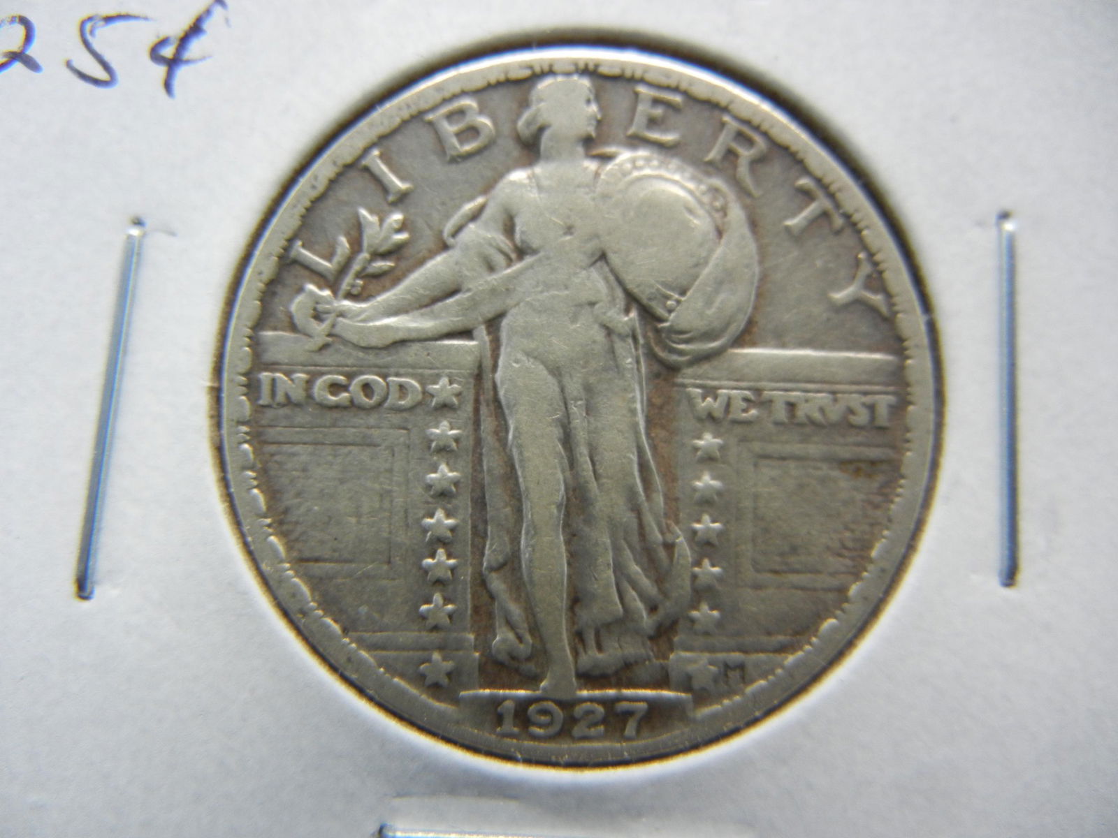 1927 Standing Quarter VF+. (1 of 3)