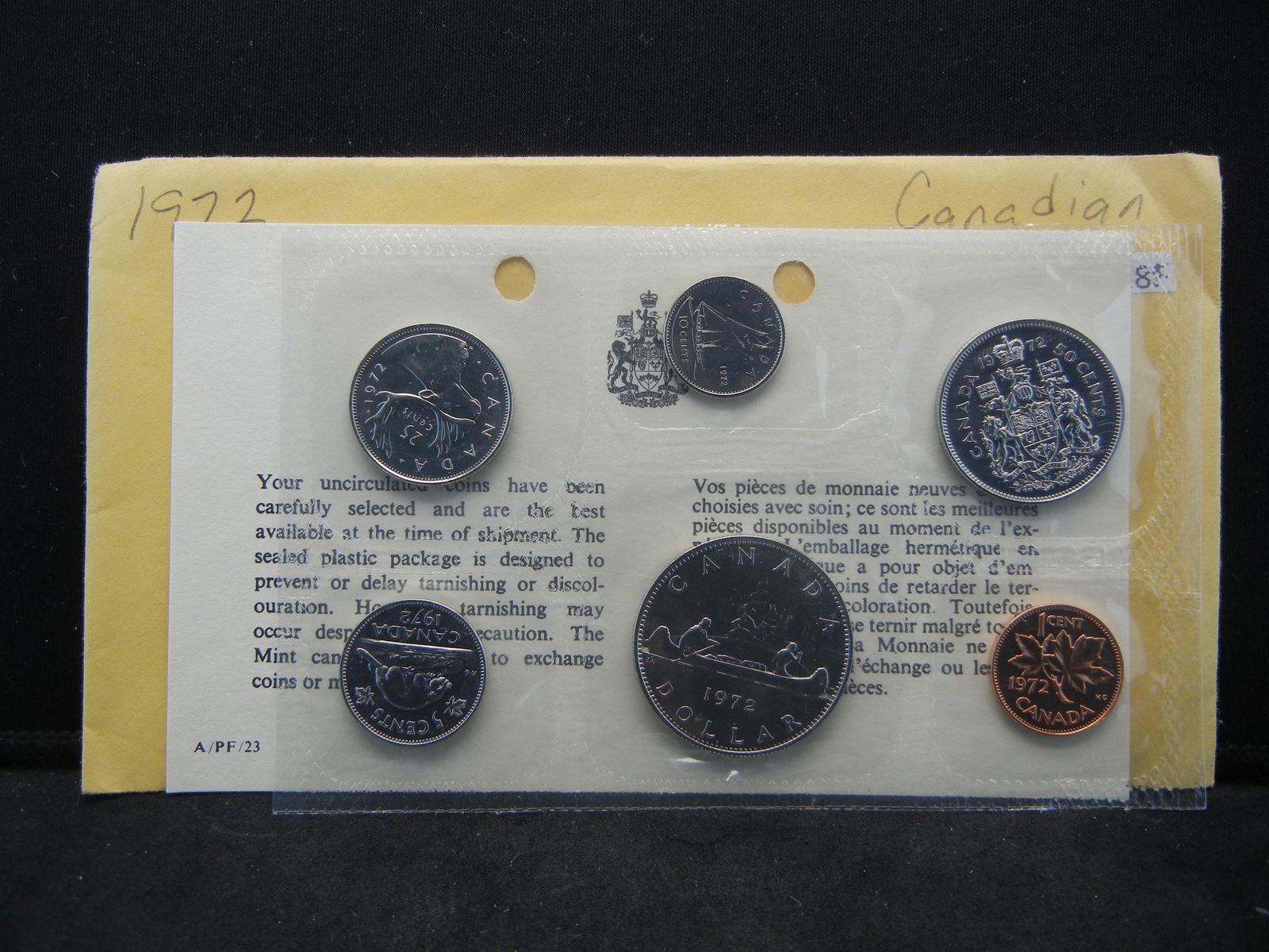 1972 Canada Mint Set. (1 of 3)