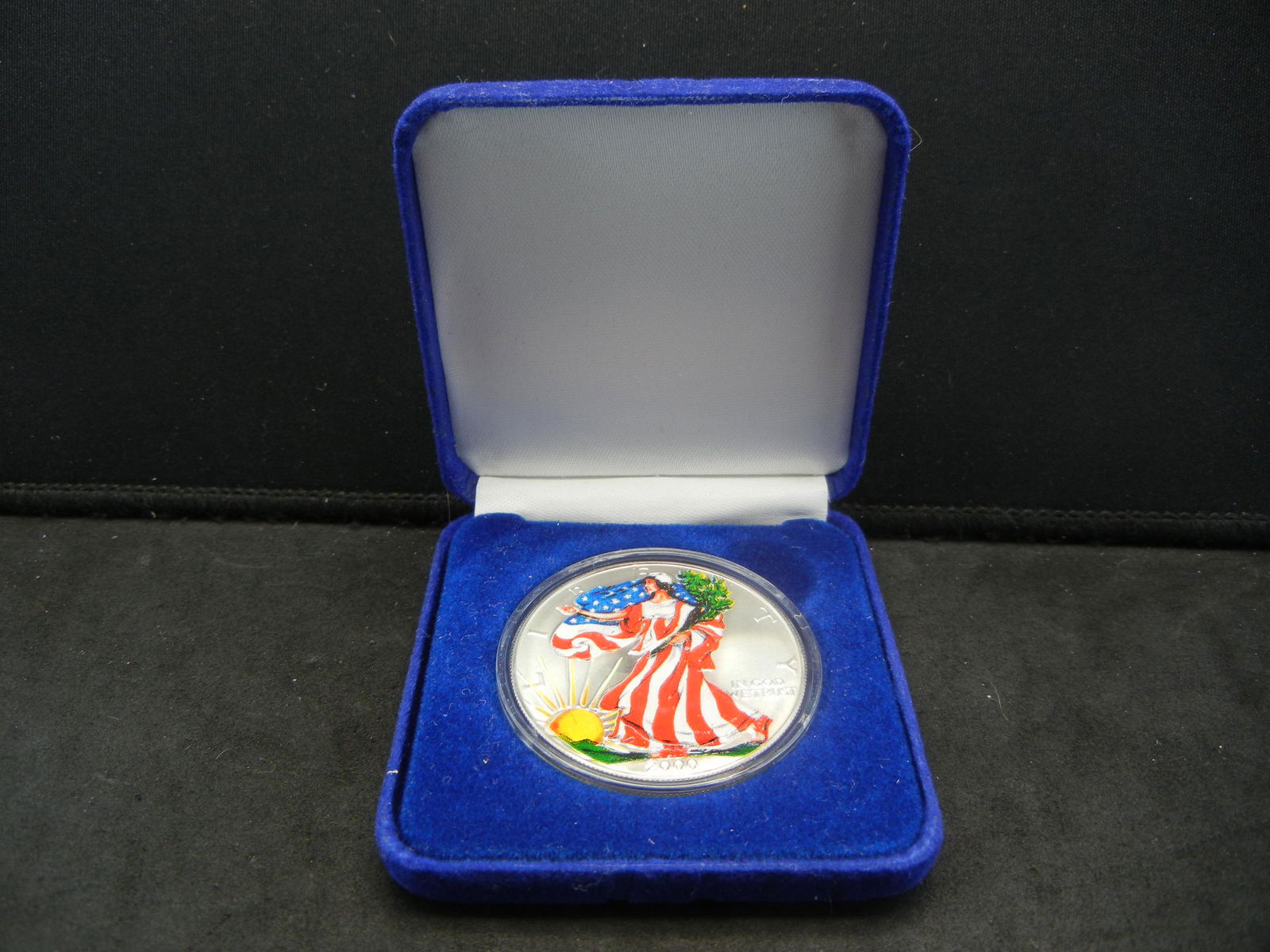 2000 Painted Lady Silver Eagle. Colors of the USA: 2000 Painted Lady Silver Eagle. Colors of the USA