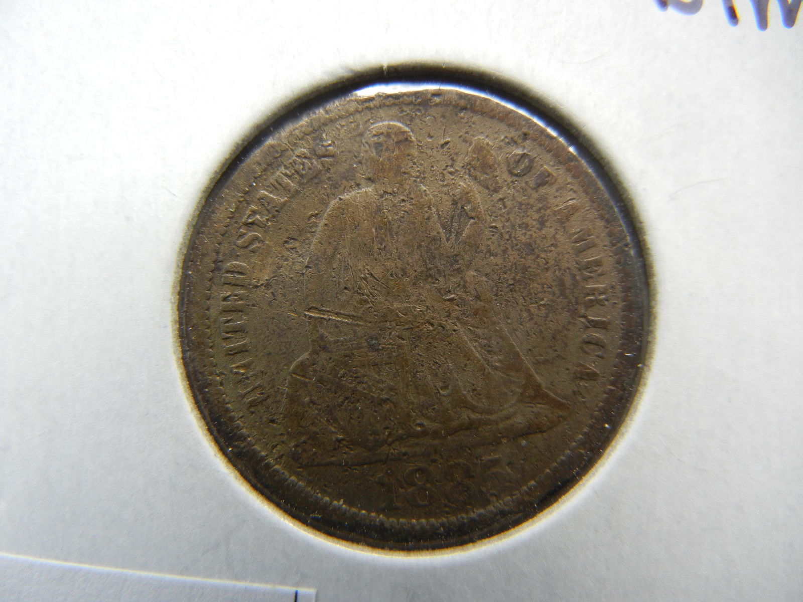 1885 Seated Dime (1 of 3)