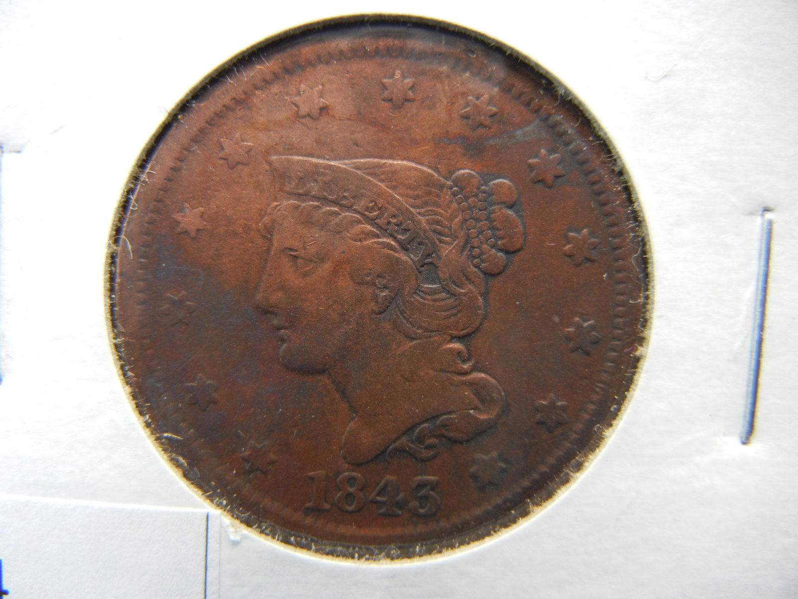 1845 Large Cent Strong Details (1 of 3)