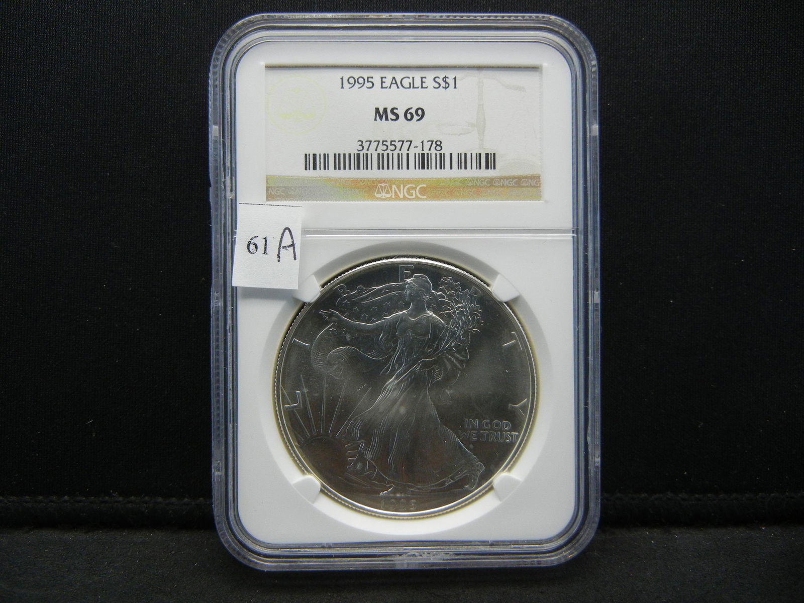 1995 Silver American Eagle NGC MS69 (1 of 4)