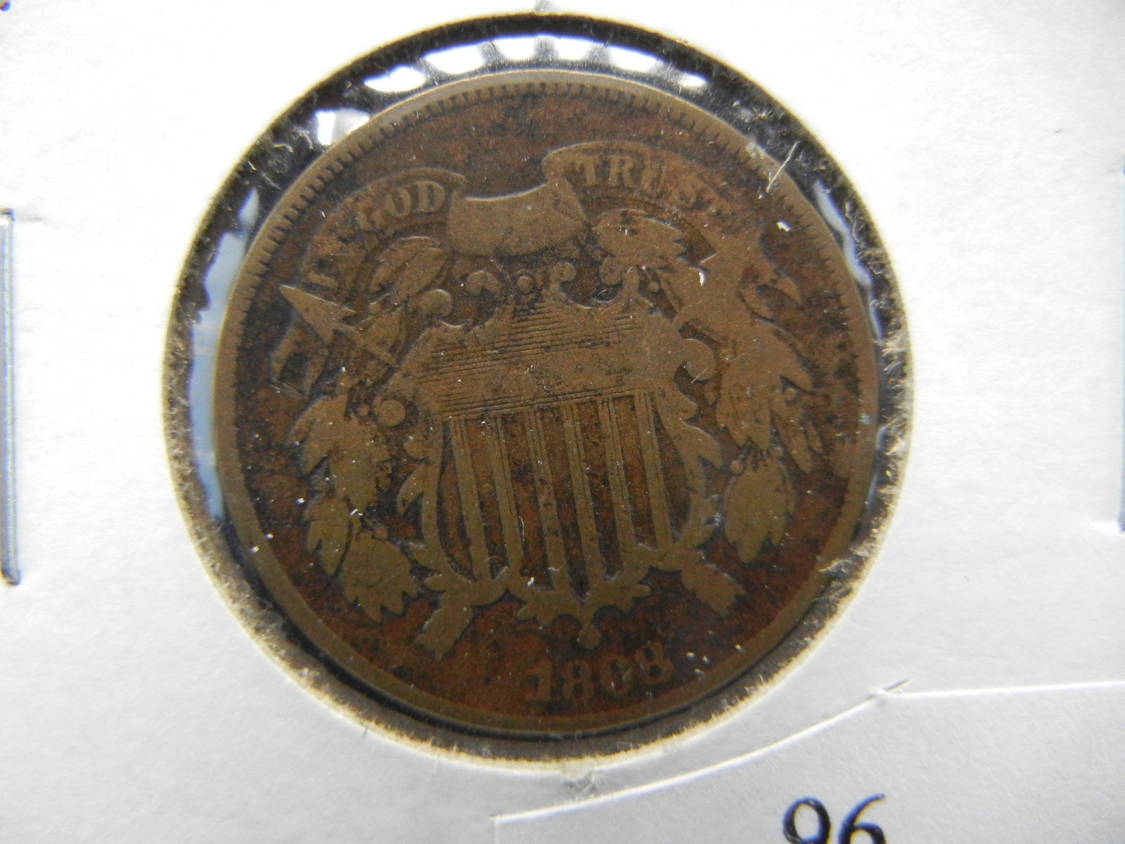 1868 Two Cent Piece Nice (1 of 3)
