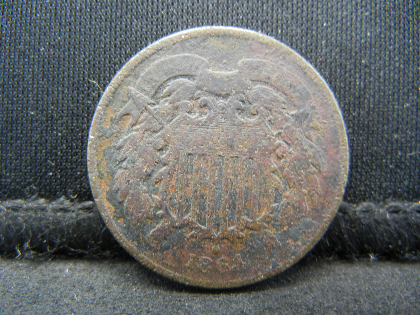 1864 United States Two 2 Cent Piece Civil War Date (1 of 2)
