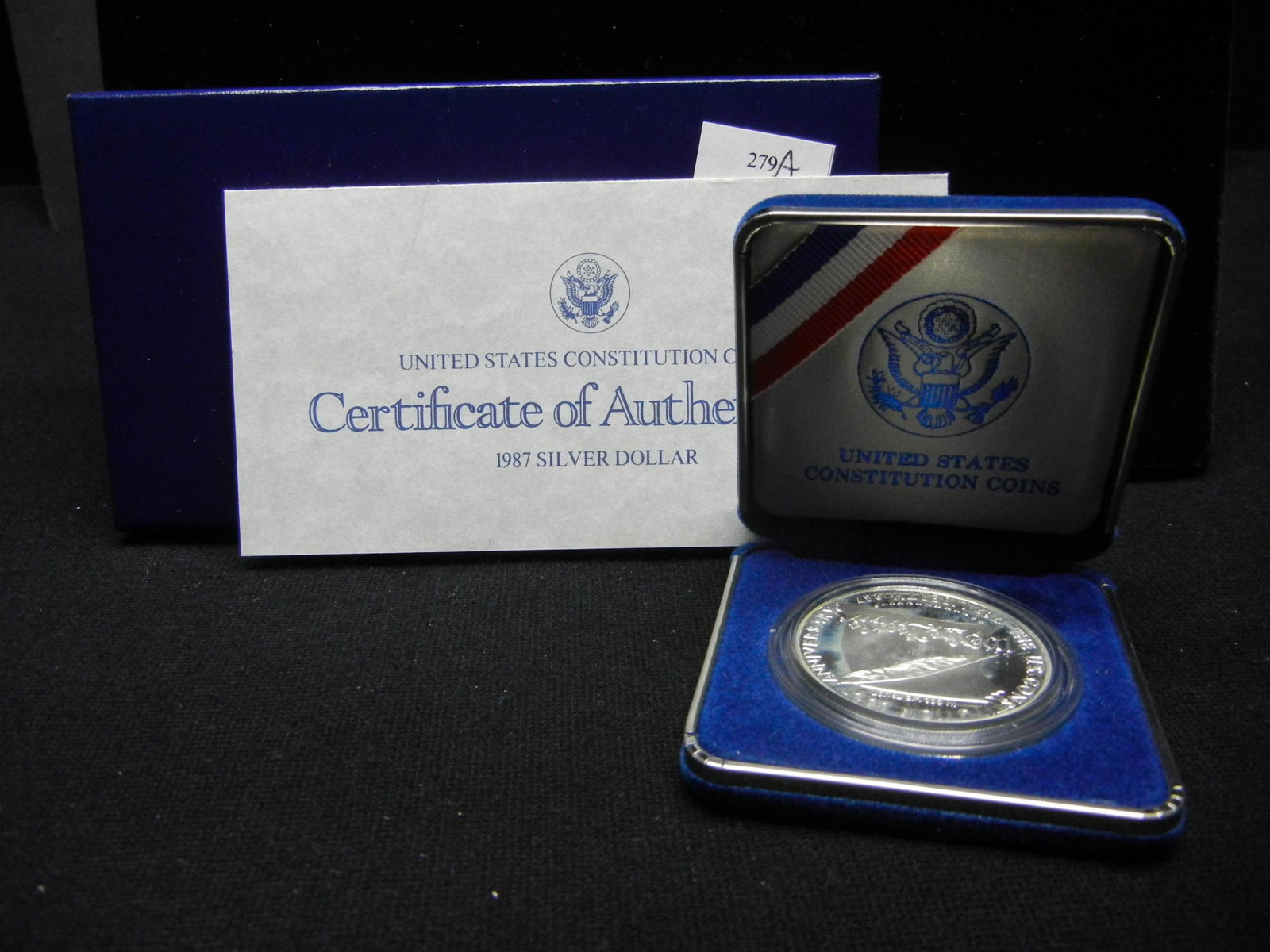 1987 United States Constitution Proof Silver Dollar w/ (1 of 4)