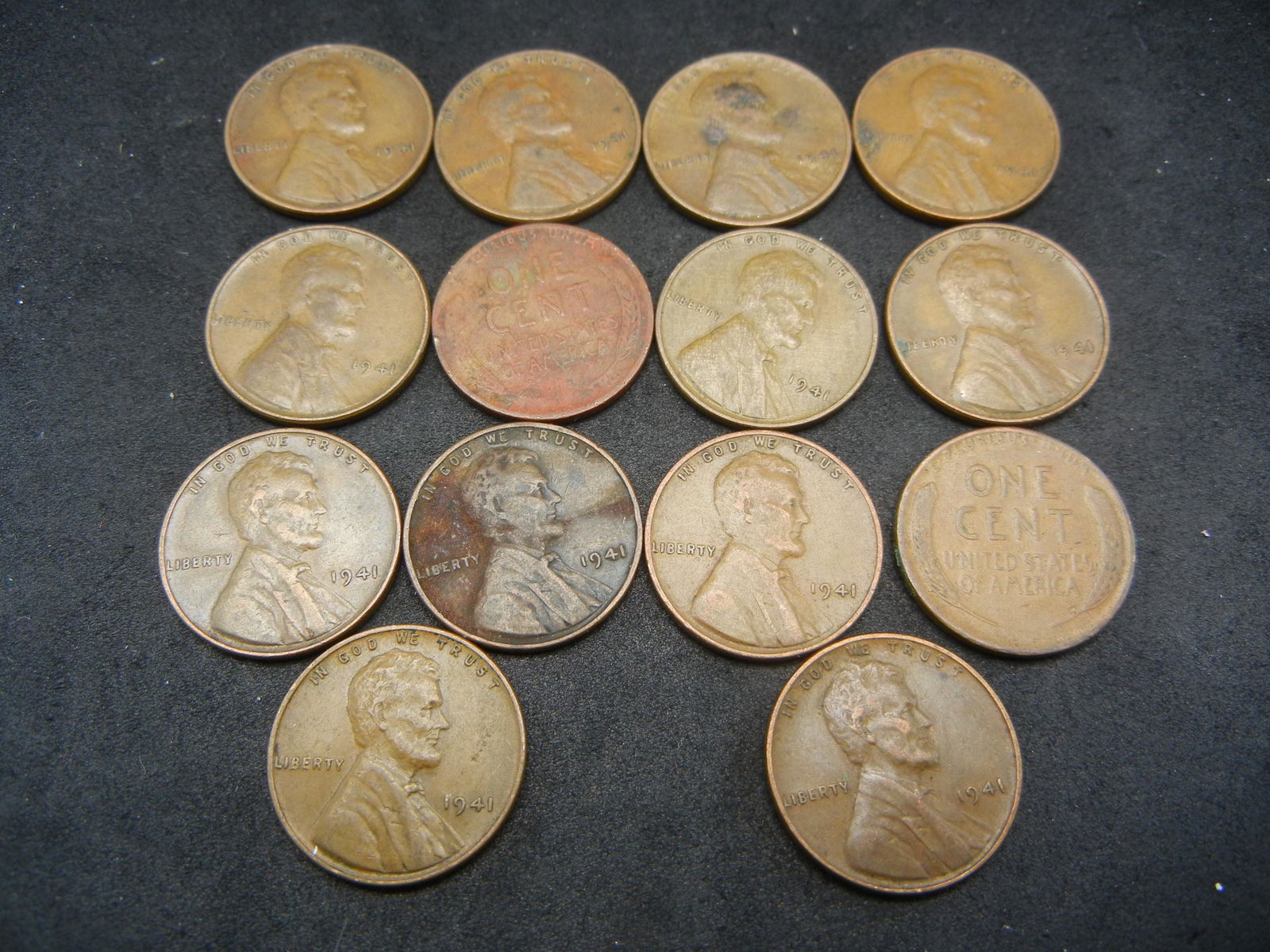 (14) 1941 Lincoln Wheat Cents (1 of 3)