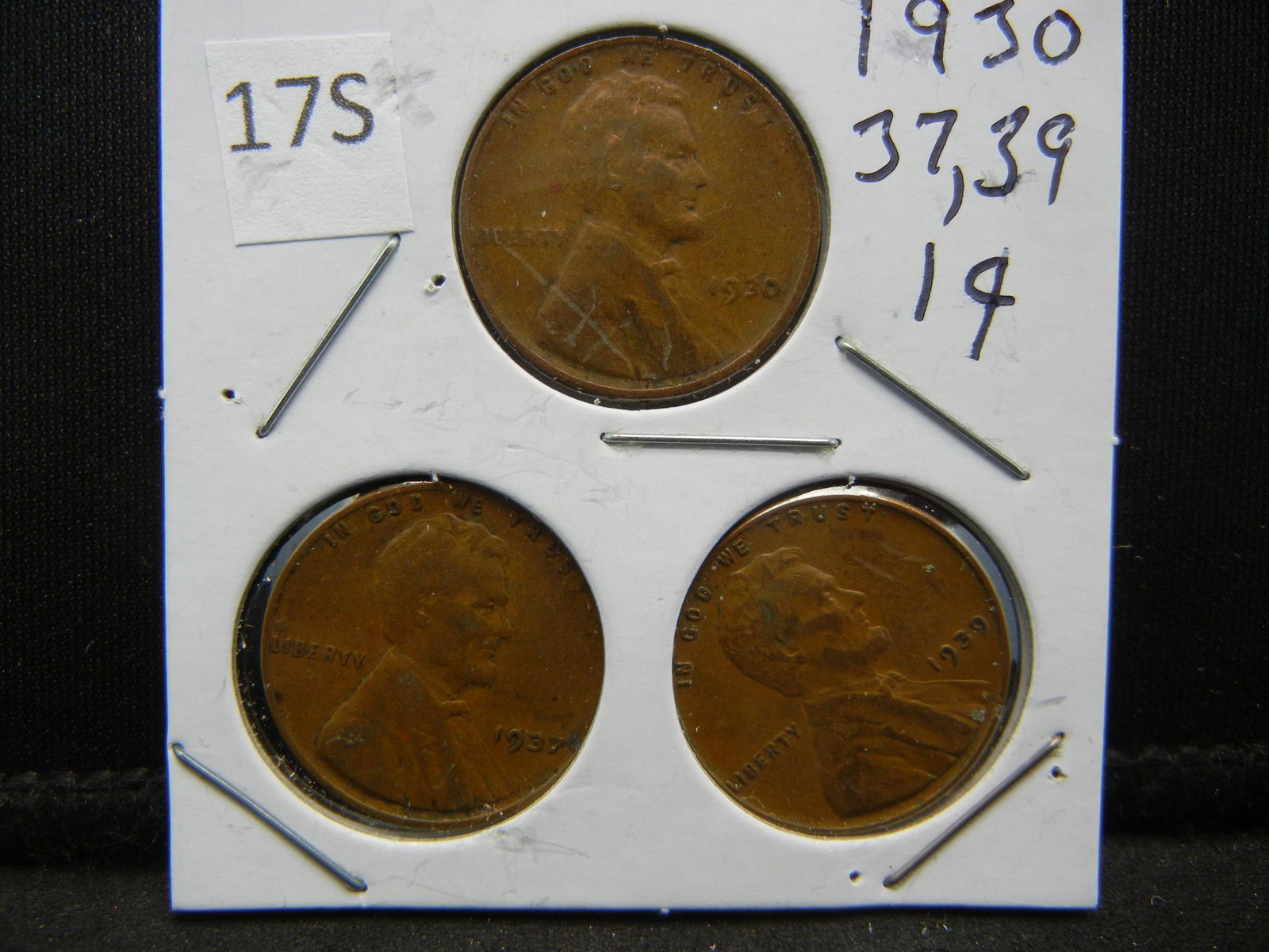 1930, 37, 39, Lincoln Wheat Cents (1 of 2)