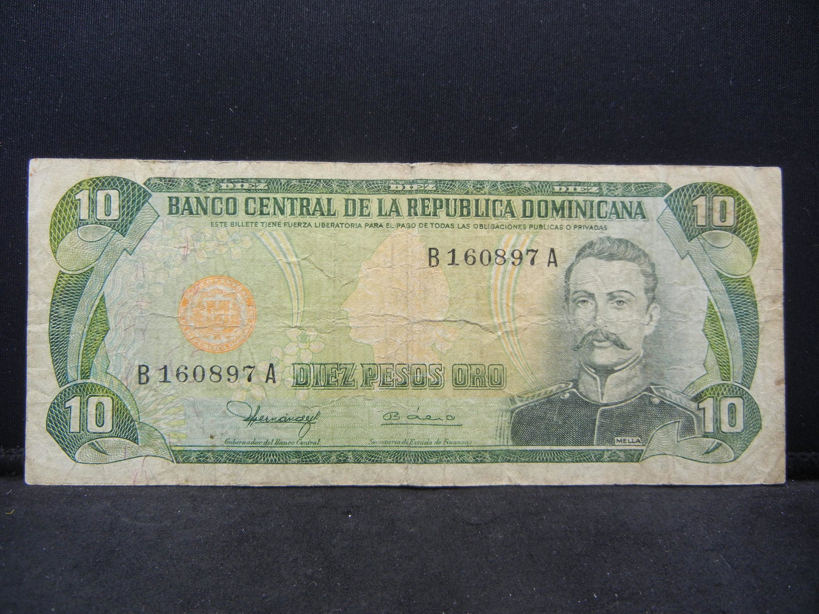 1980 Dominican Republic Ten Pesos: 1980 Dominican Republic Ten Pesos