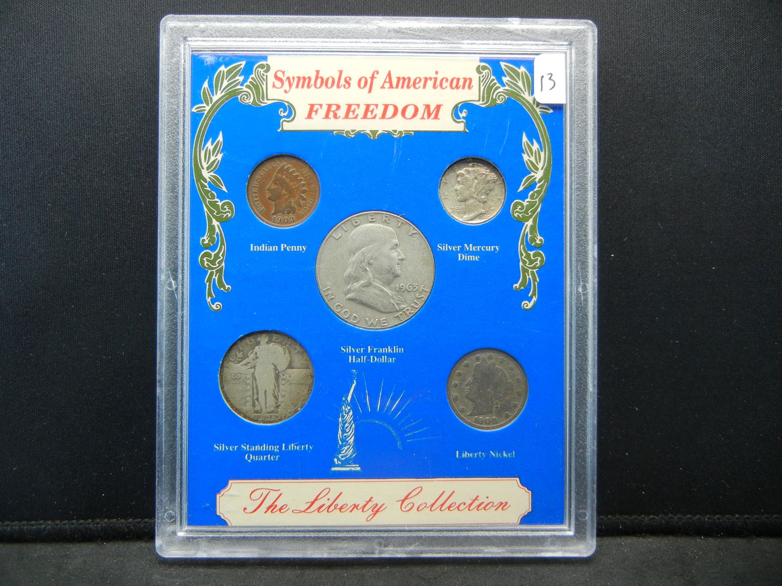 Symbols of freedom Silver set. Old US coins: Symbols of freedom Silver set. Old US coins