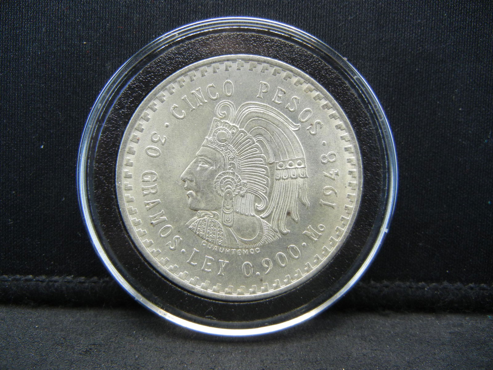 1948 Mexico Cinco Peso Silver ounce (1 of 2)