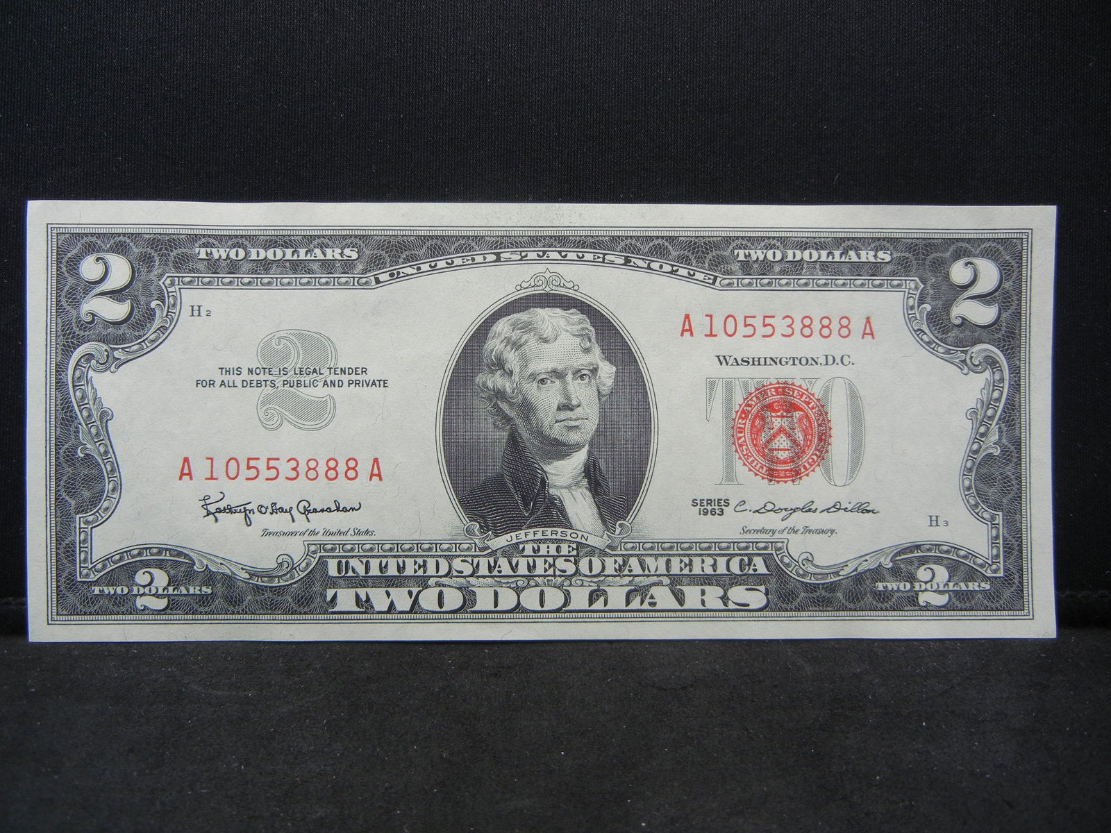 1963 Red Seal Two Dollar Note (1 of 3)