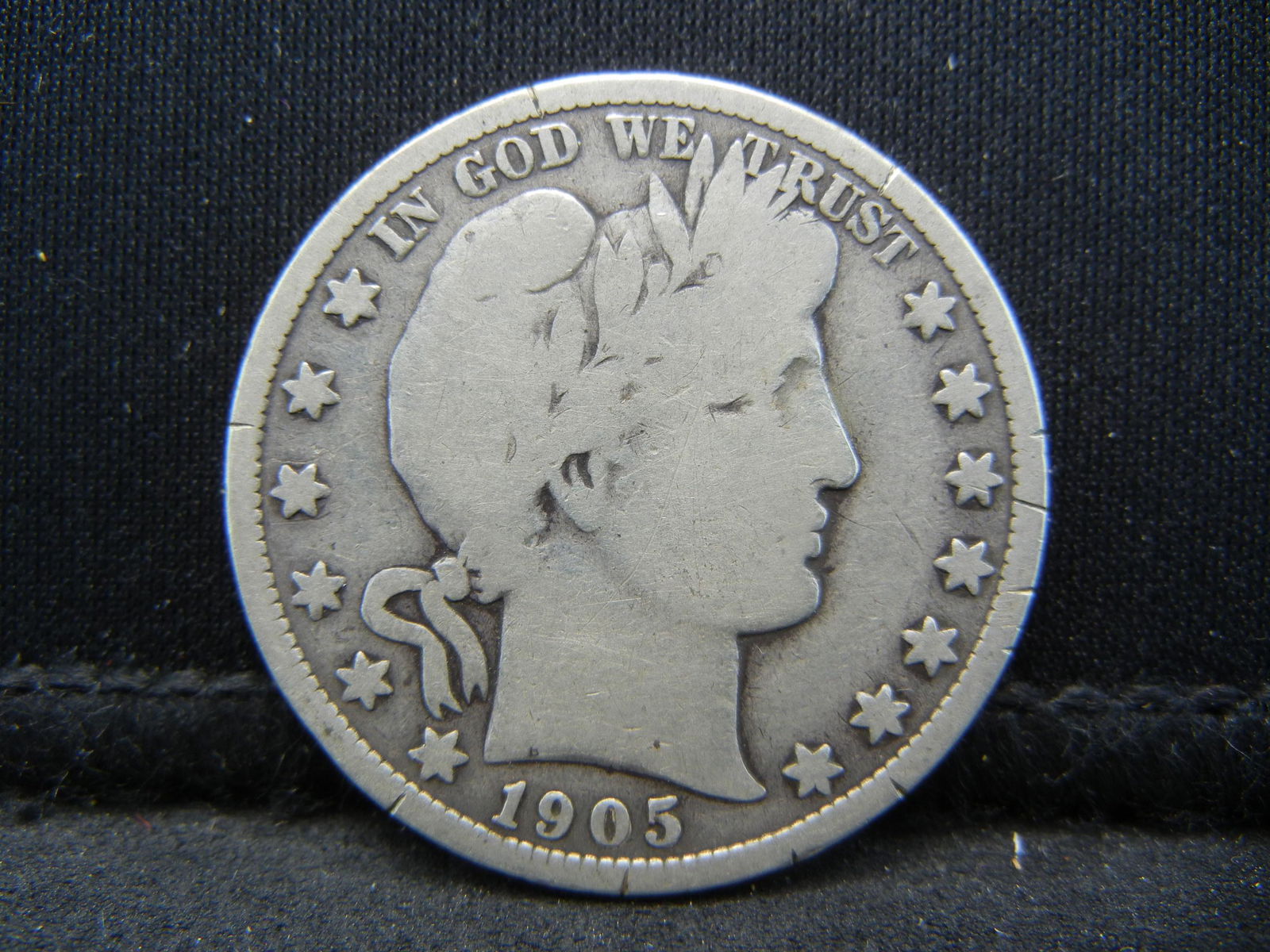 1905 Barber Half Dollar Very Good Condition. (1 of 2)