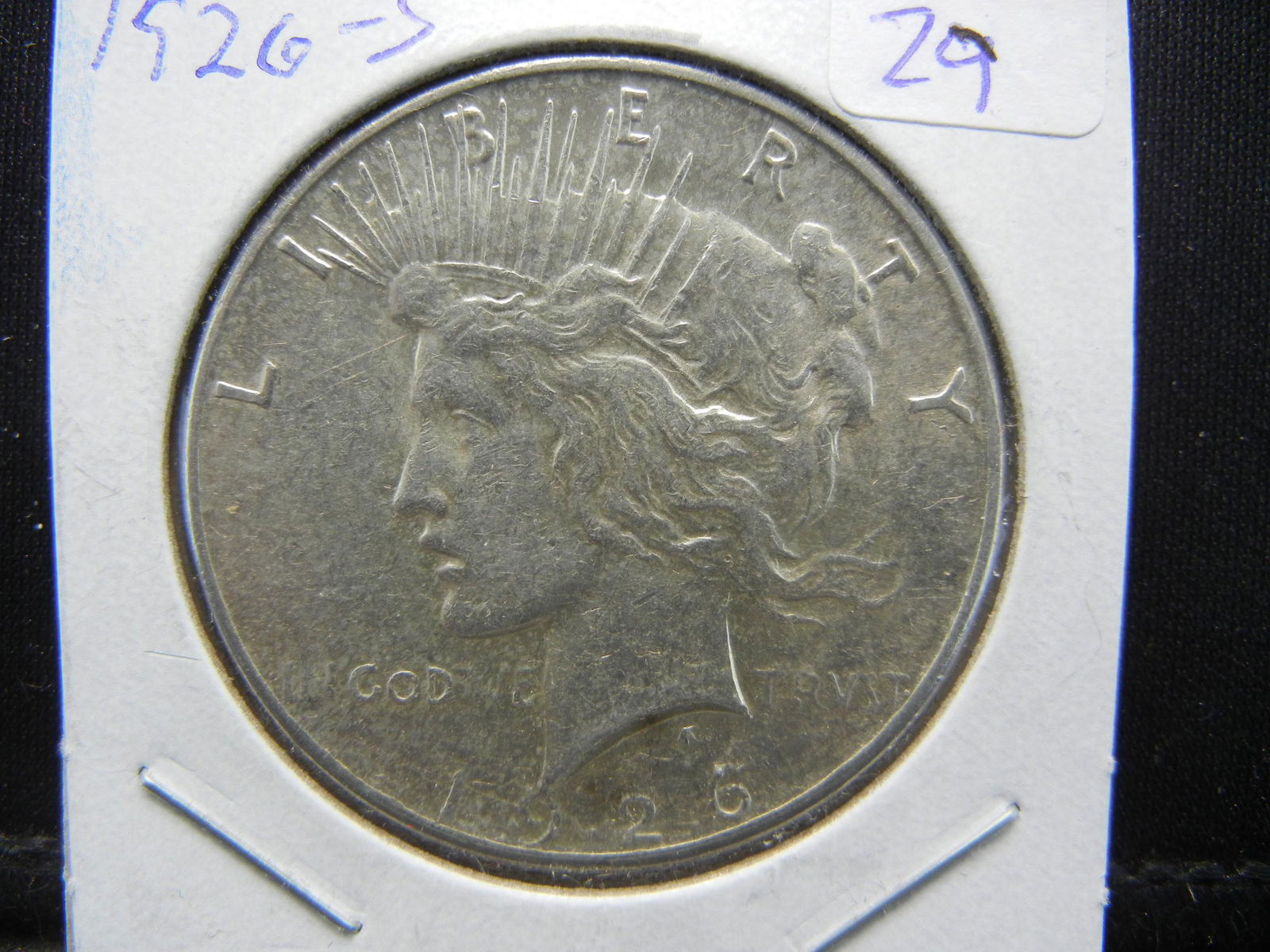 1926-S Peace Dollar.  Almost Uncirculated. (1 of 3)