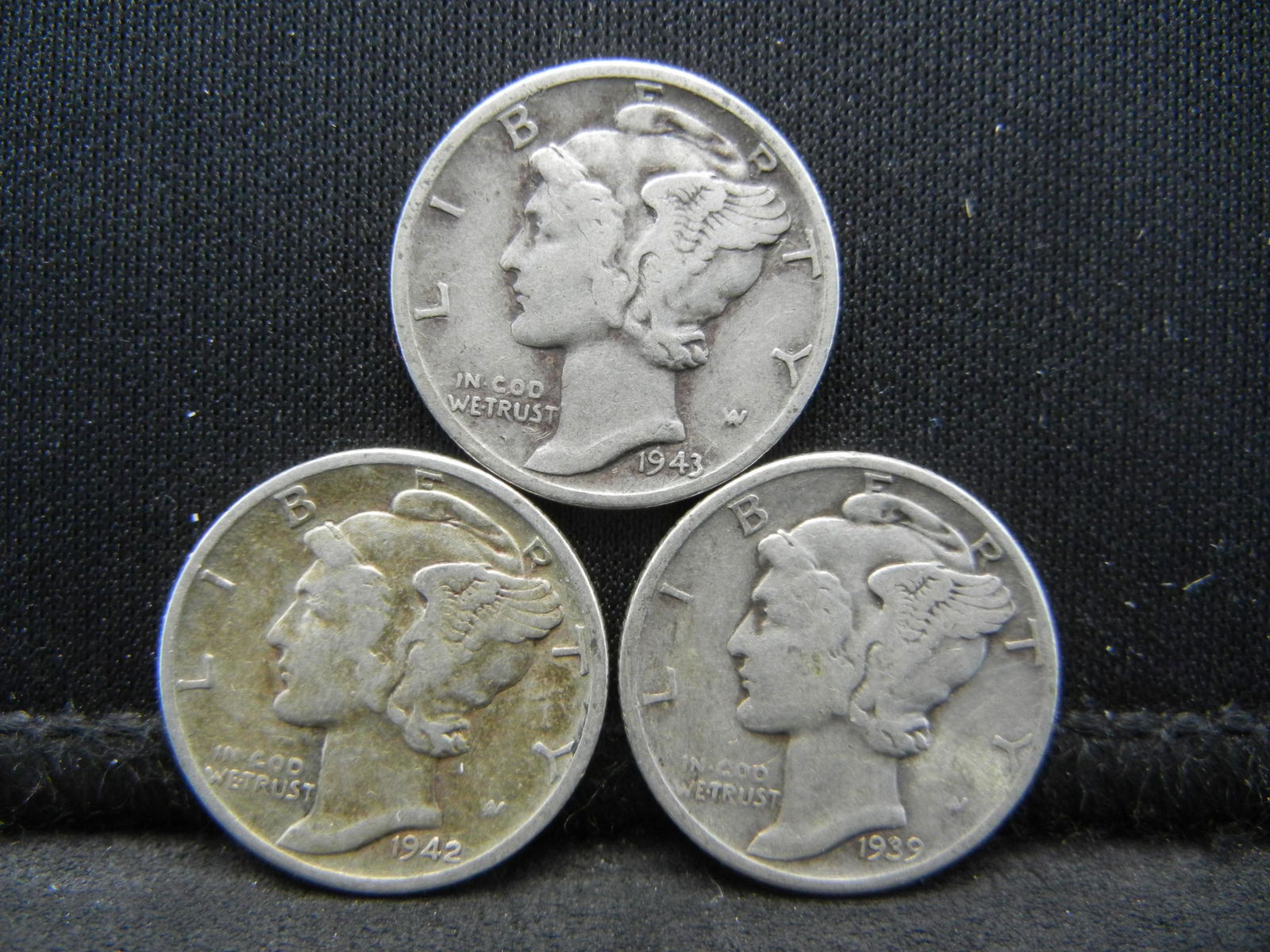 1939, 42, 43, Mercury Dimes (1 of 2)