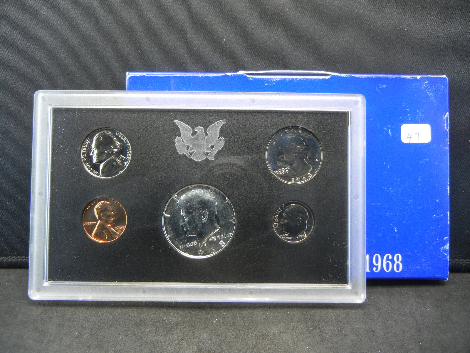 1968-S US Proof Set with silver Kennedy Half. (1 of 3)