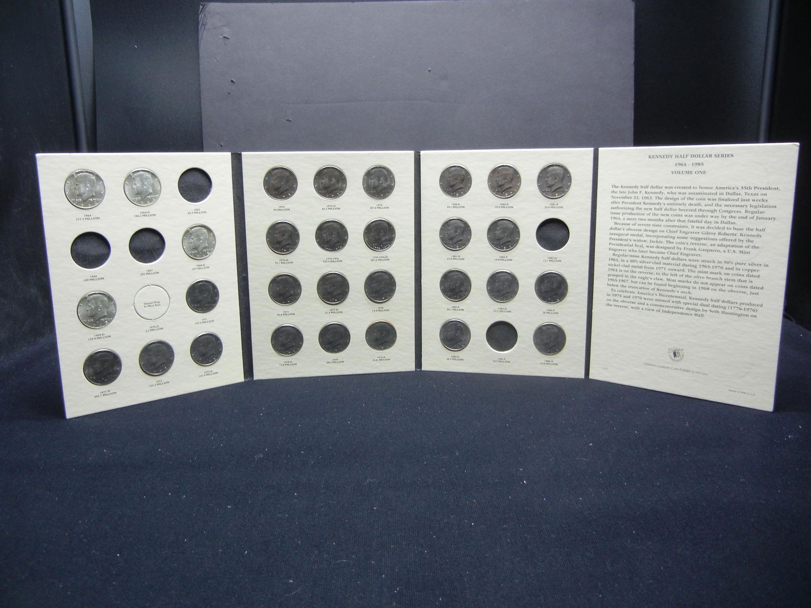 Kennedy Half Dollar Book, 1964-1985, (30) Coins (1 of 7)