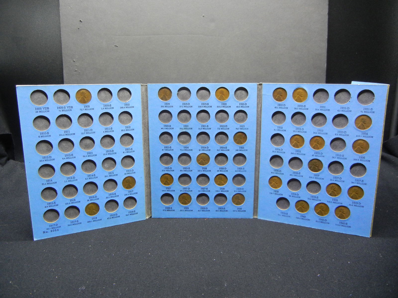 Whitman Lincoln Head Cent Collection, 1909-1940 (24) (1 of 7)