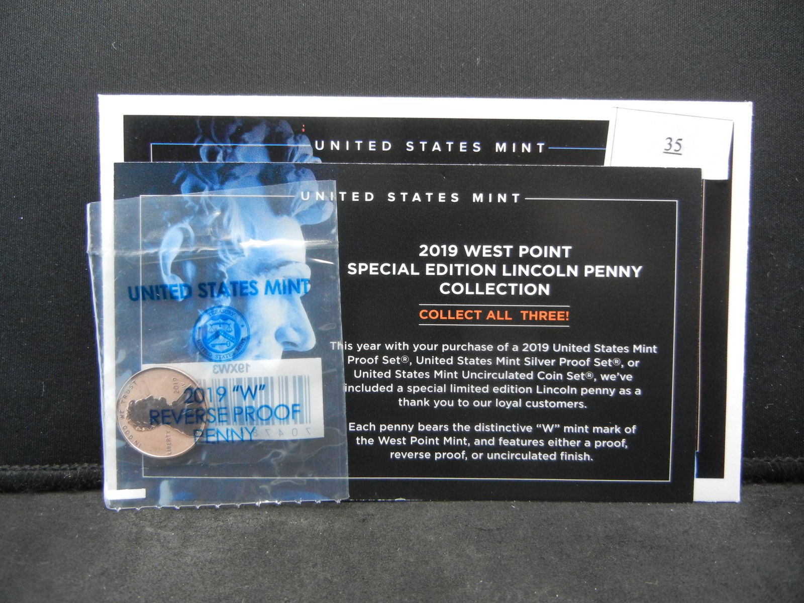 2019 W Lincoln Cent Reverse Proof In Pkg (1 of 4)