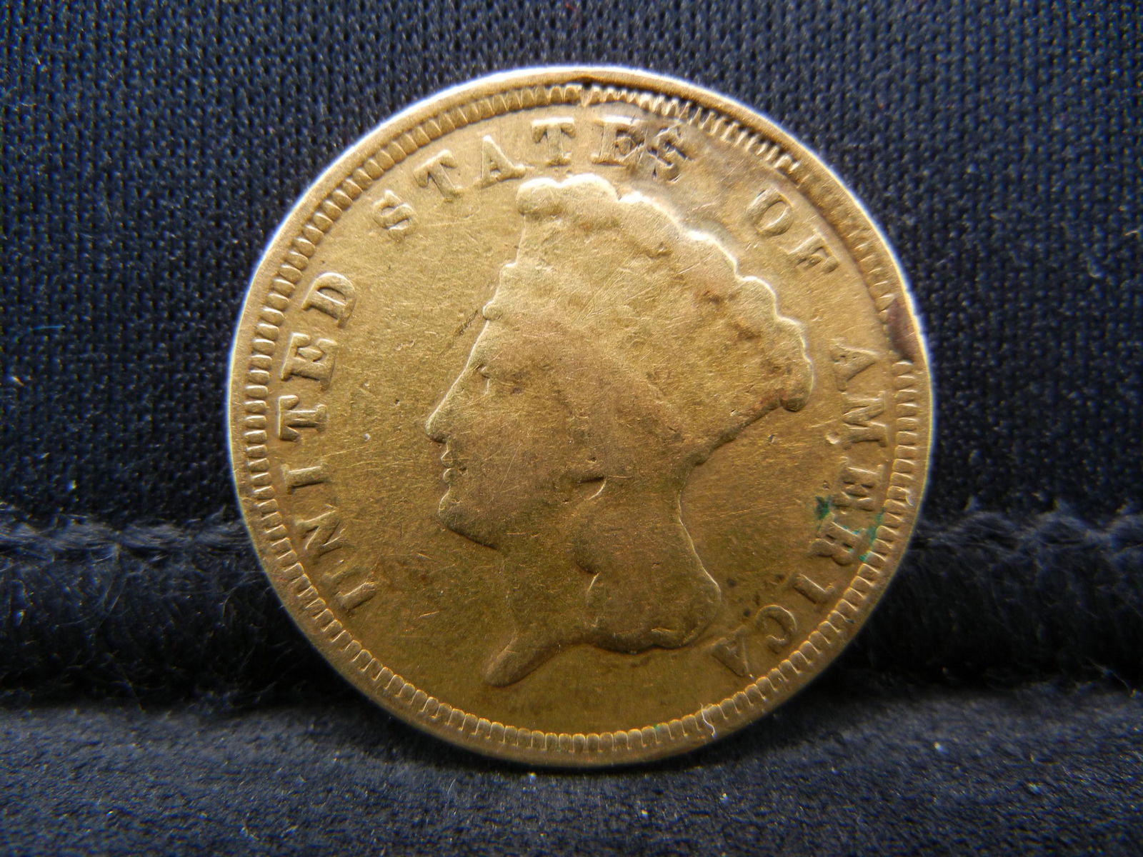 1854 $3.00 Gold Ex jewelry low Mintage (1 of 2)