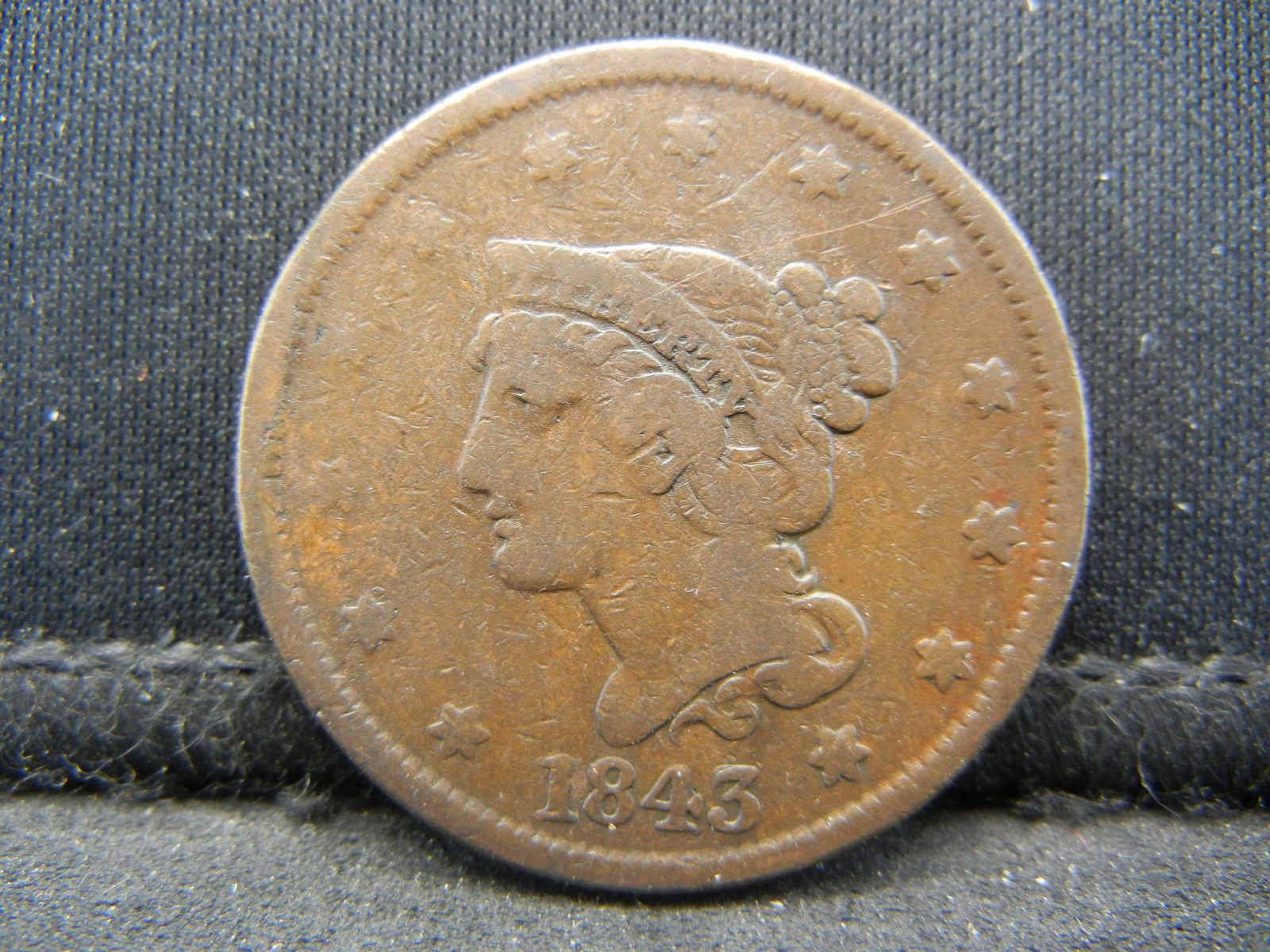1843 Large Cent (1 of 2)