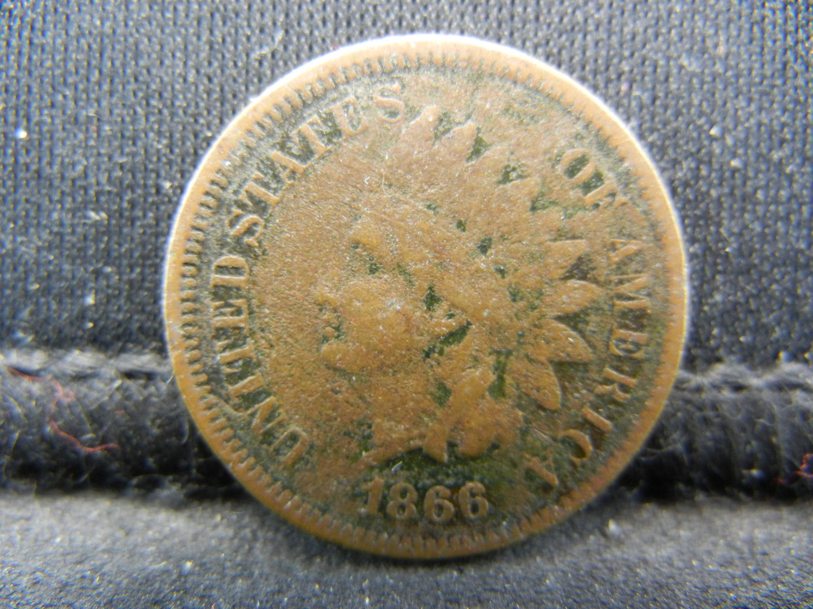1866 Indian Cent VF (1 of 2)