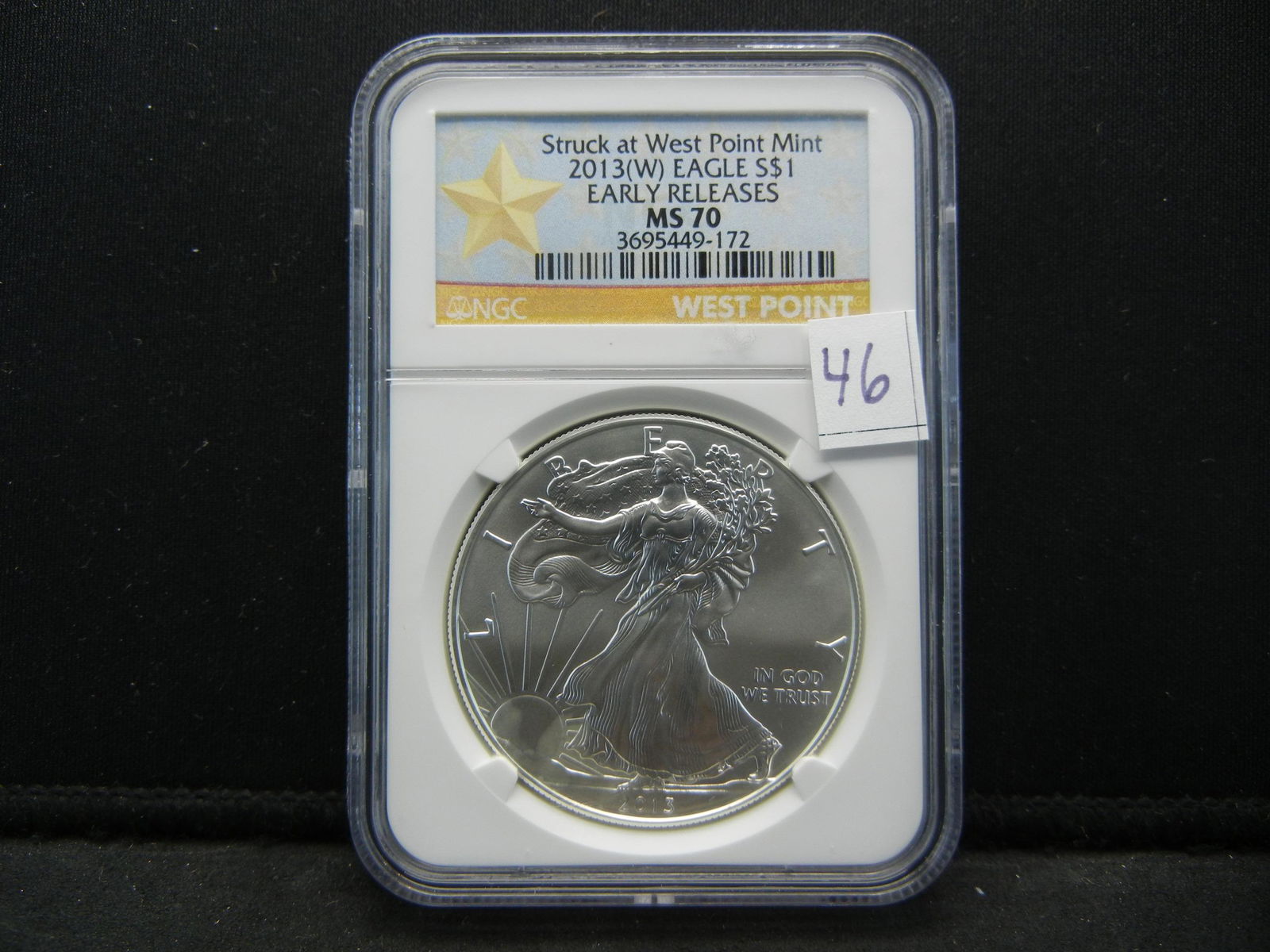 2013 W Silver Eagle NGC MS70 Early Release (1 of 4)