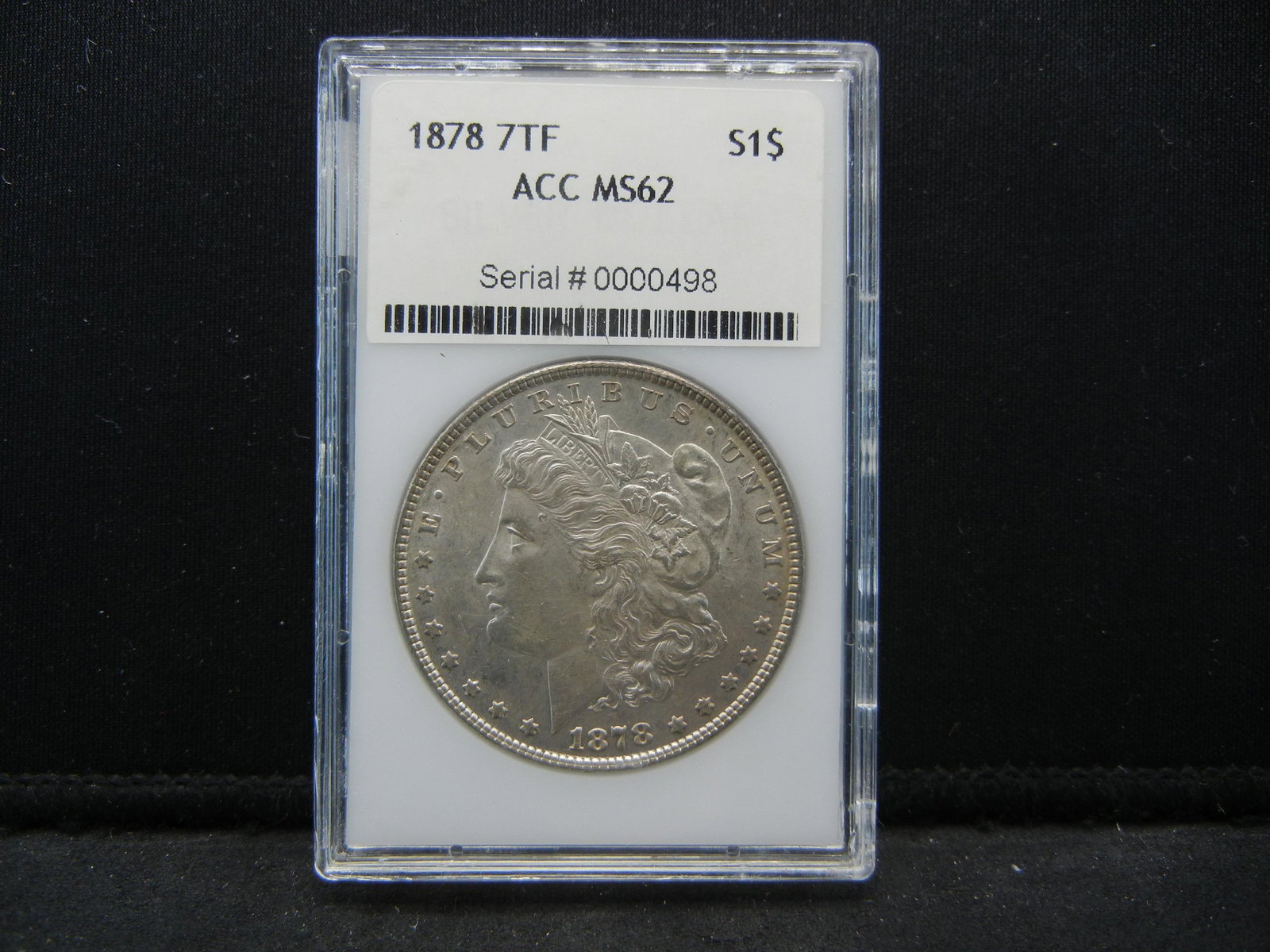 1878 7TF Morgan Dollar ACC MS62 (1 of 4)