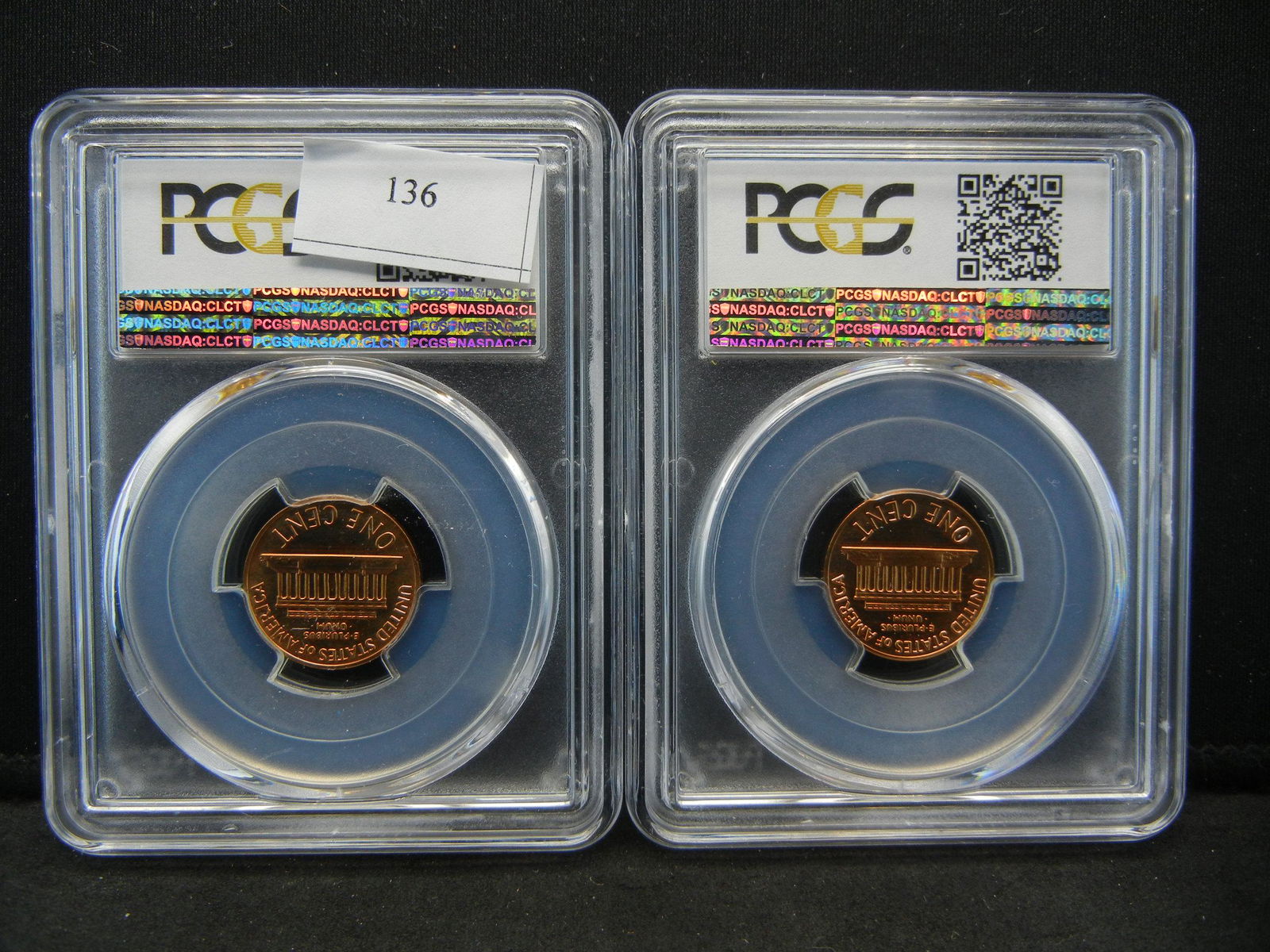 (2) 1972S Lincoln Cents PCGS PR69RD CAM (1 of 9)