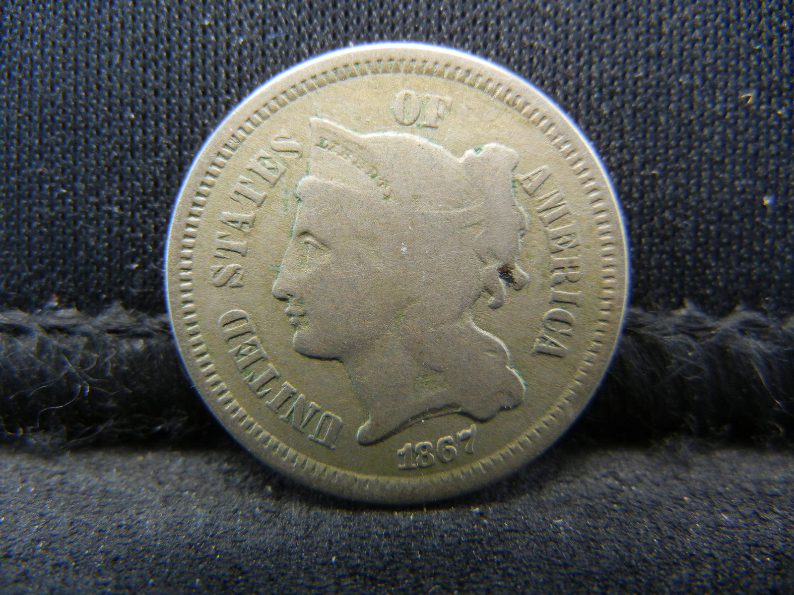 1867 Three Cent Nickel (1 of 2)