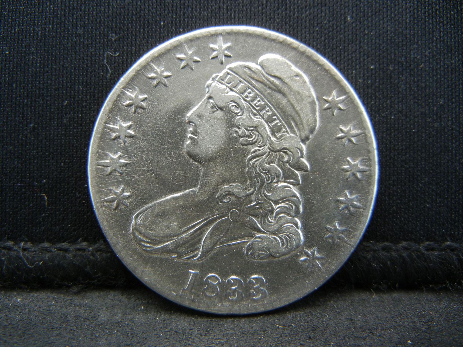1833 Capped Bust Half Dollar XF/AU (1 of 2)