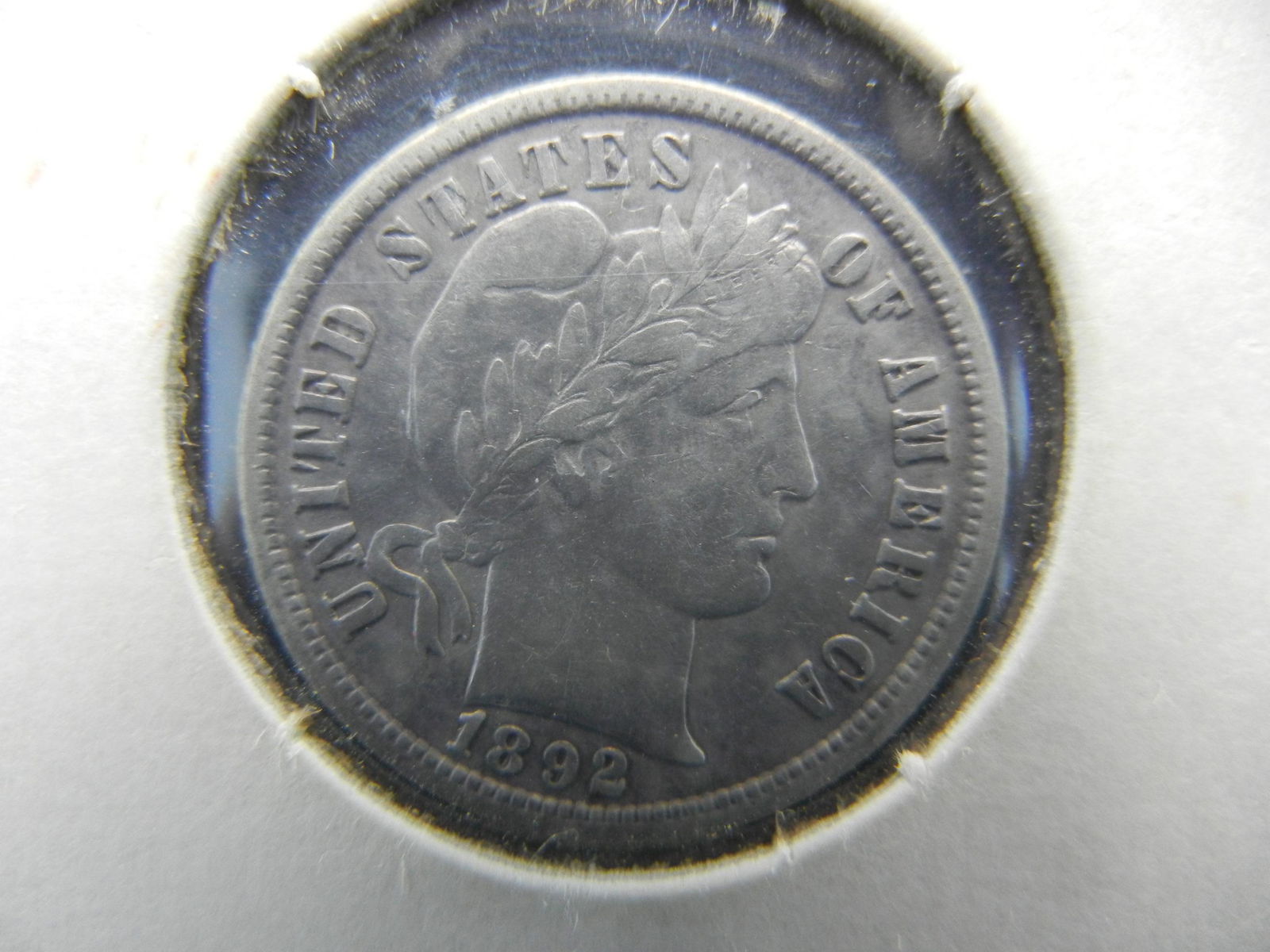 1892 Barber Dime VF/XF (1 of 3)