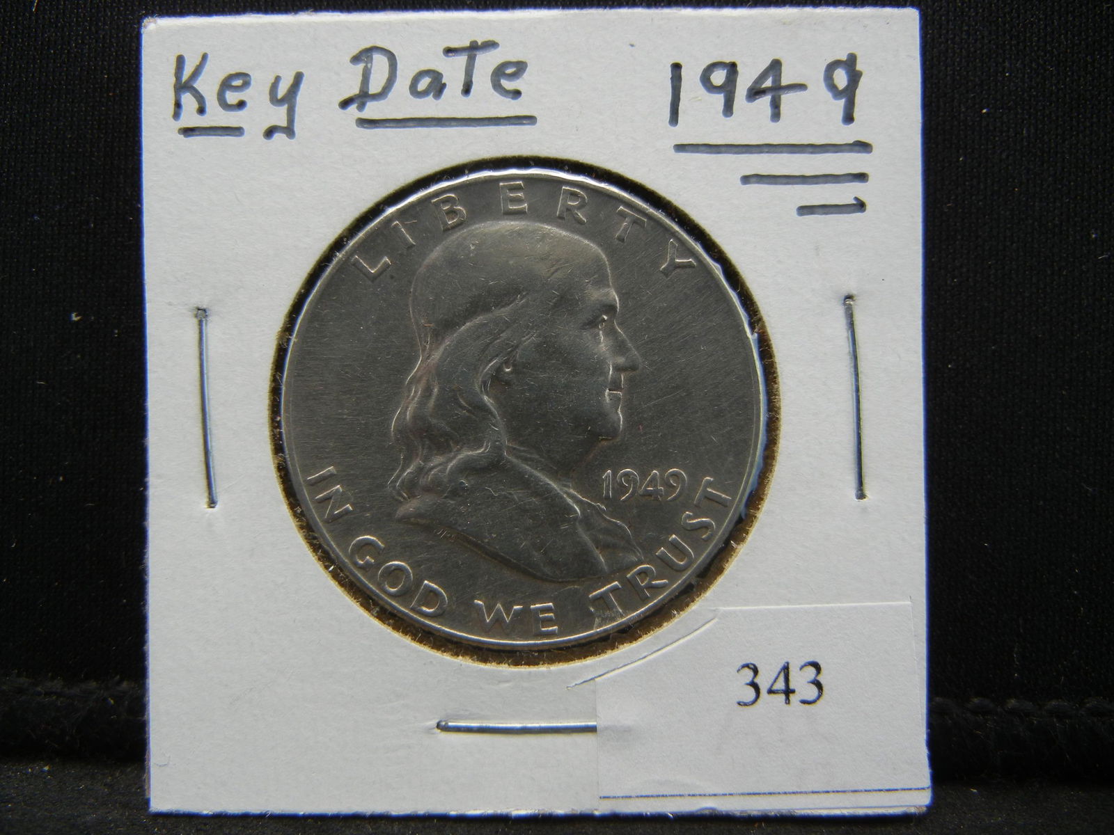 1949 Franklin Half Dollar AU Better Date (1 of 3)