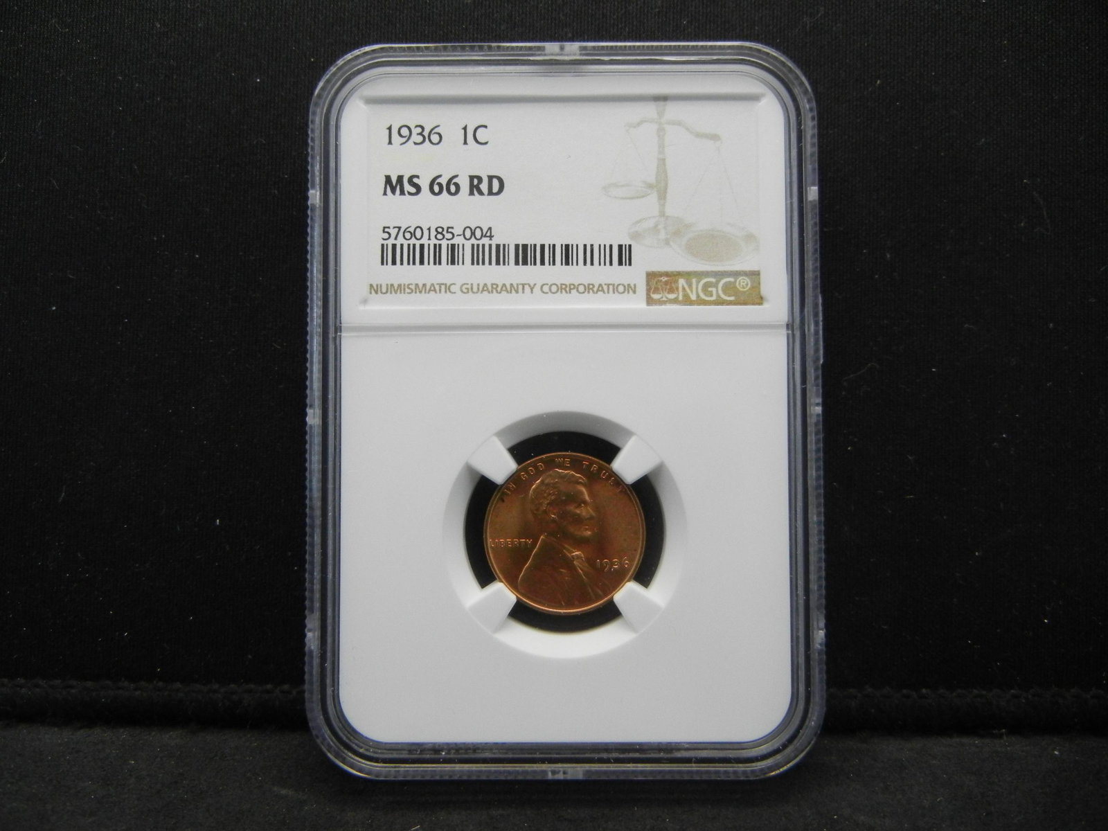 1936 Lincoln Cent NGC MS66RD (1 of 4)