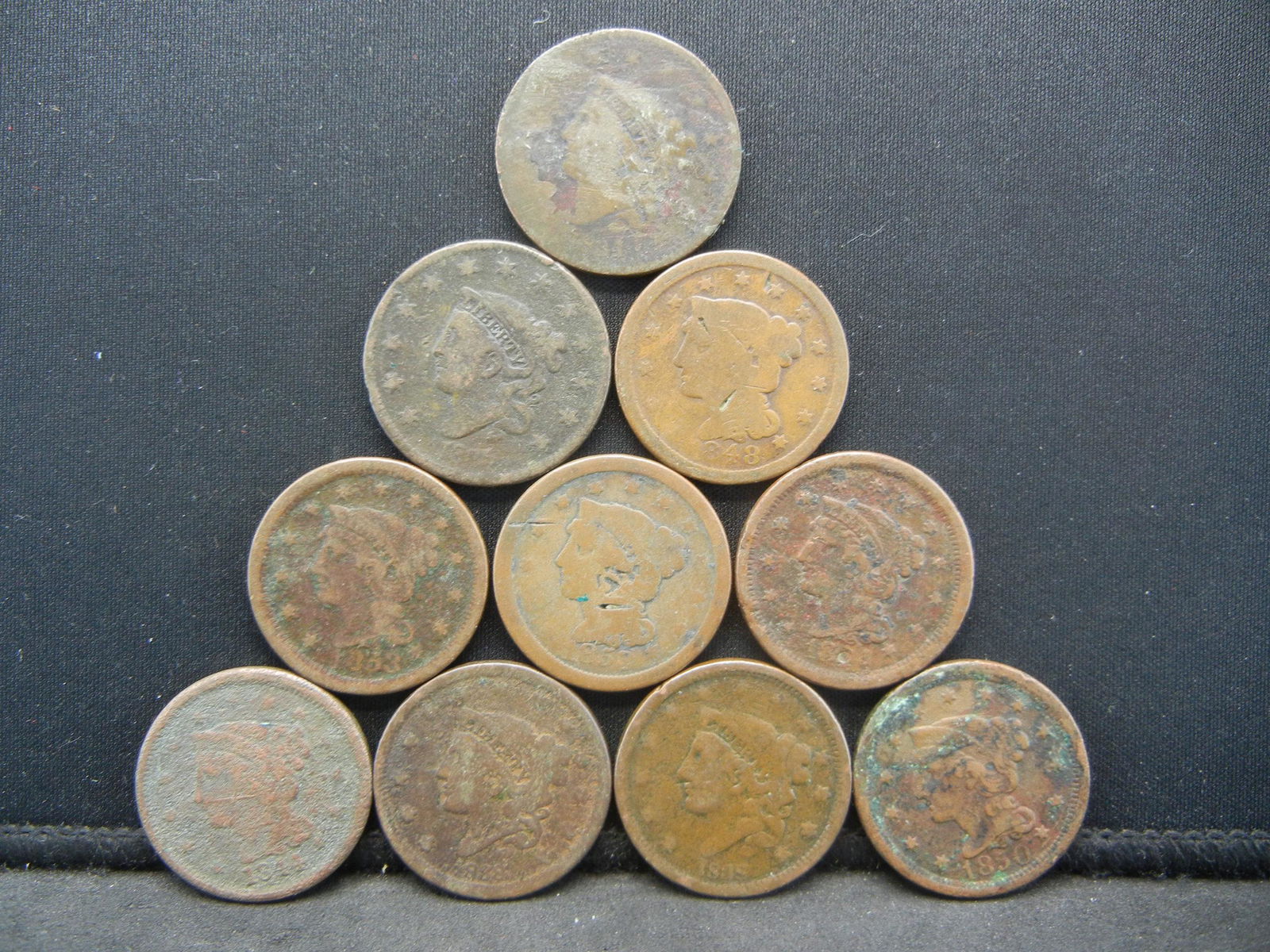 10 United States Cull Large Cents - Readable Dates (1 of 2)