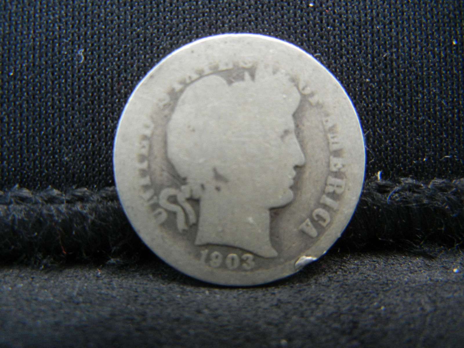 1903 United States Barber Silver Dime - Average Circ (1 of 2)