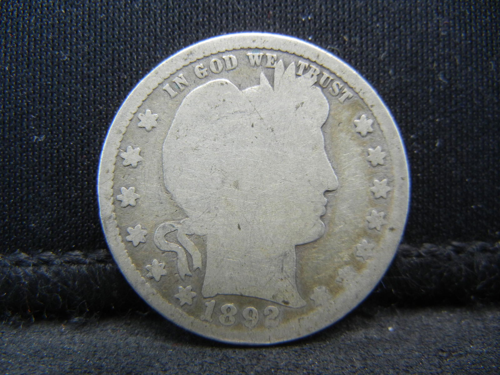 1892 United States Barber Silver Quarter (1 of 2)