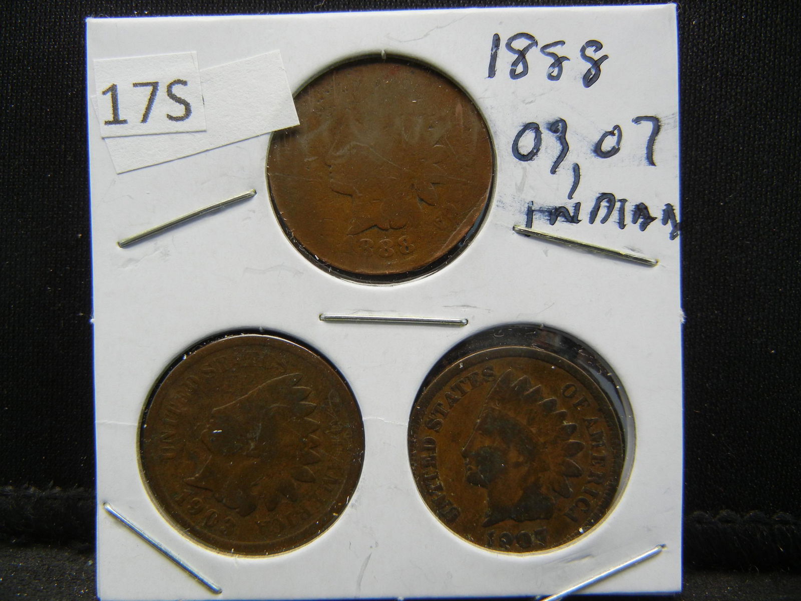 1888, 1903, 1907 Indian Head Cents (1 of 2)