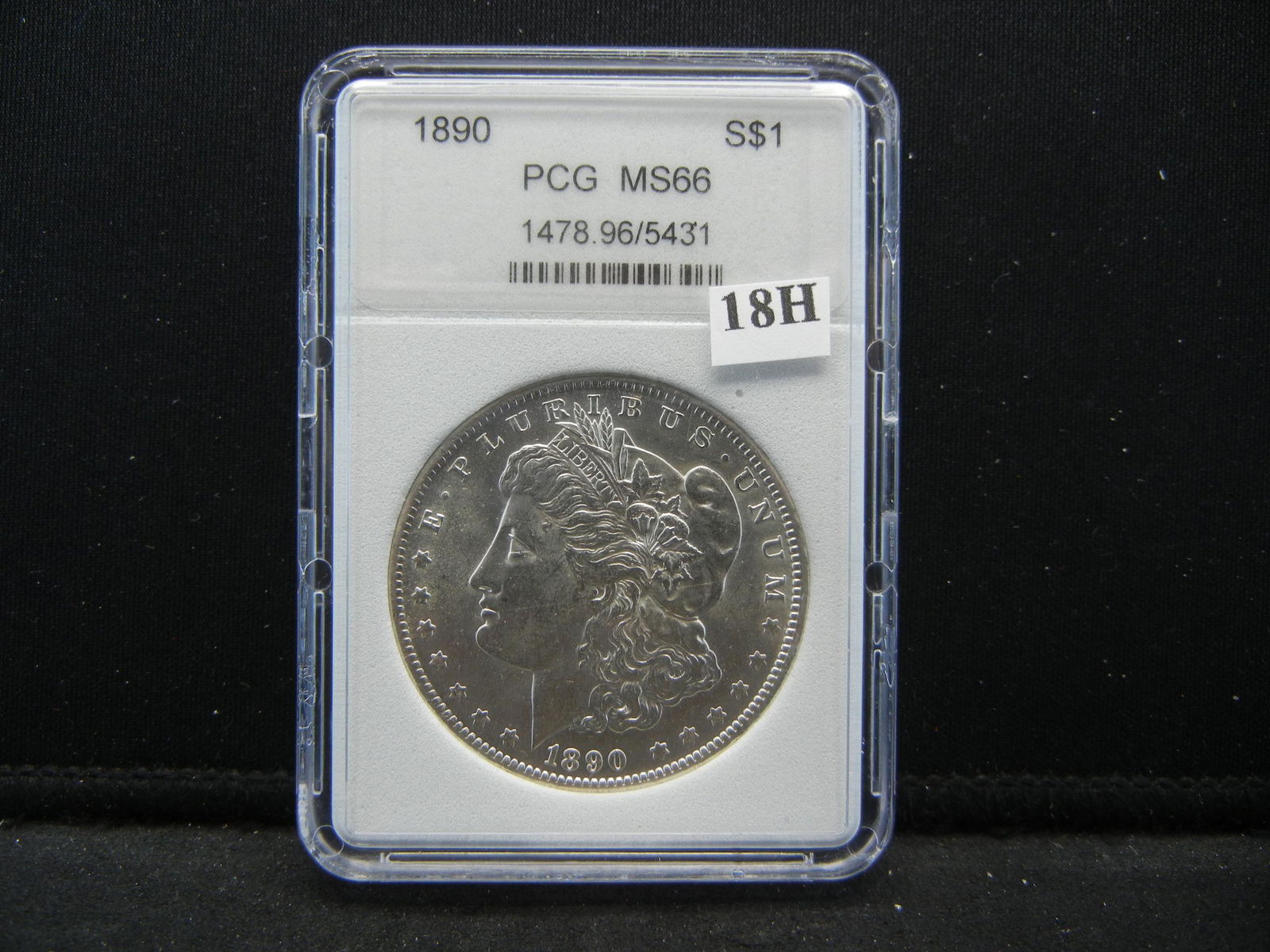 1890 Morgan Silver Dollar PCG MS66 (1 of 4)