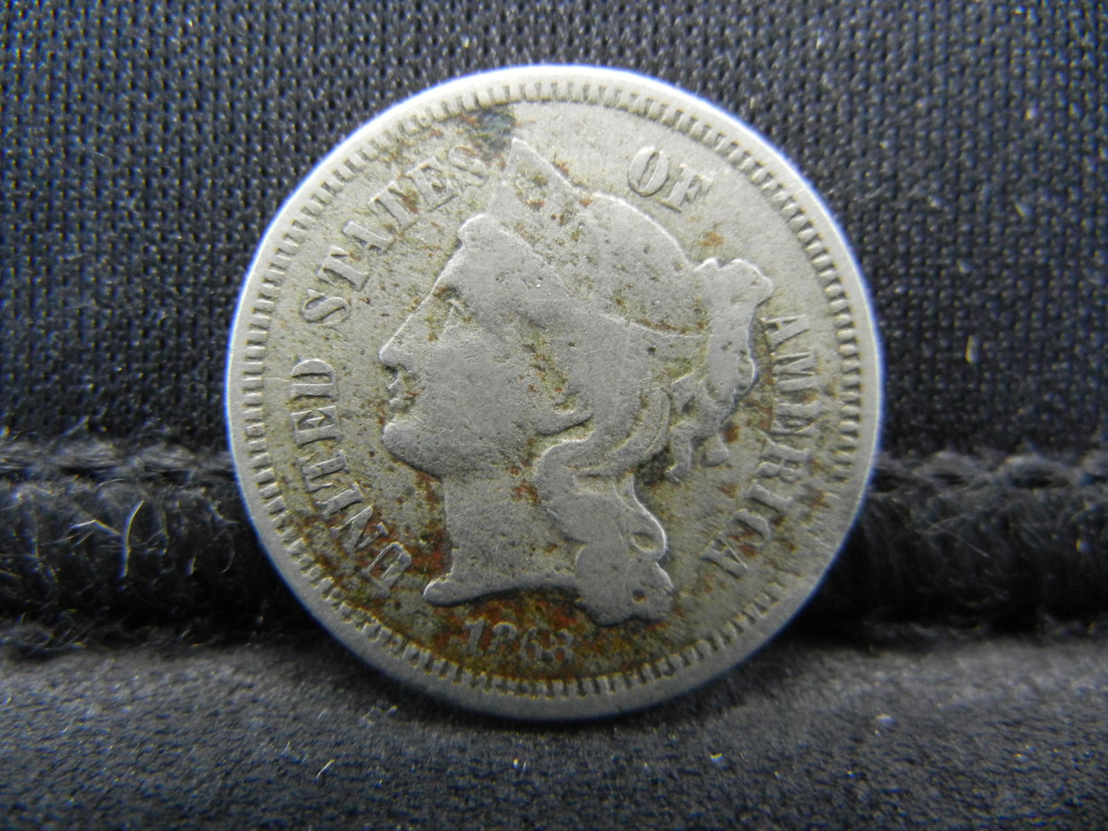 1868 Three Cent Piece (1 of 2)