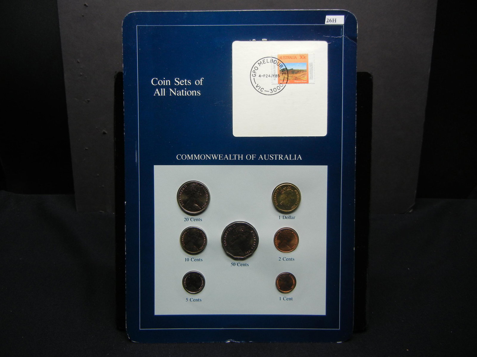 Coin Sets of All Nations Commonwealth of Australia with: Coin Sets of All Nations Commonwealth of Australia with 7 Coins and a Stamp