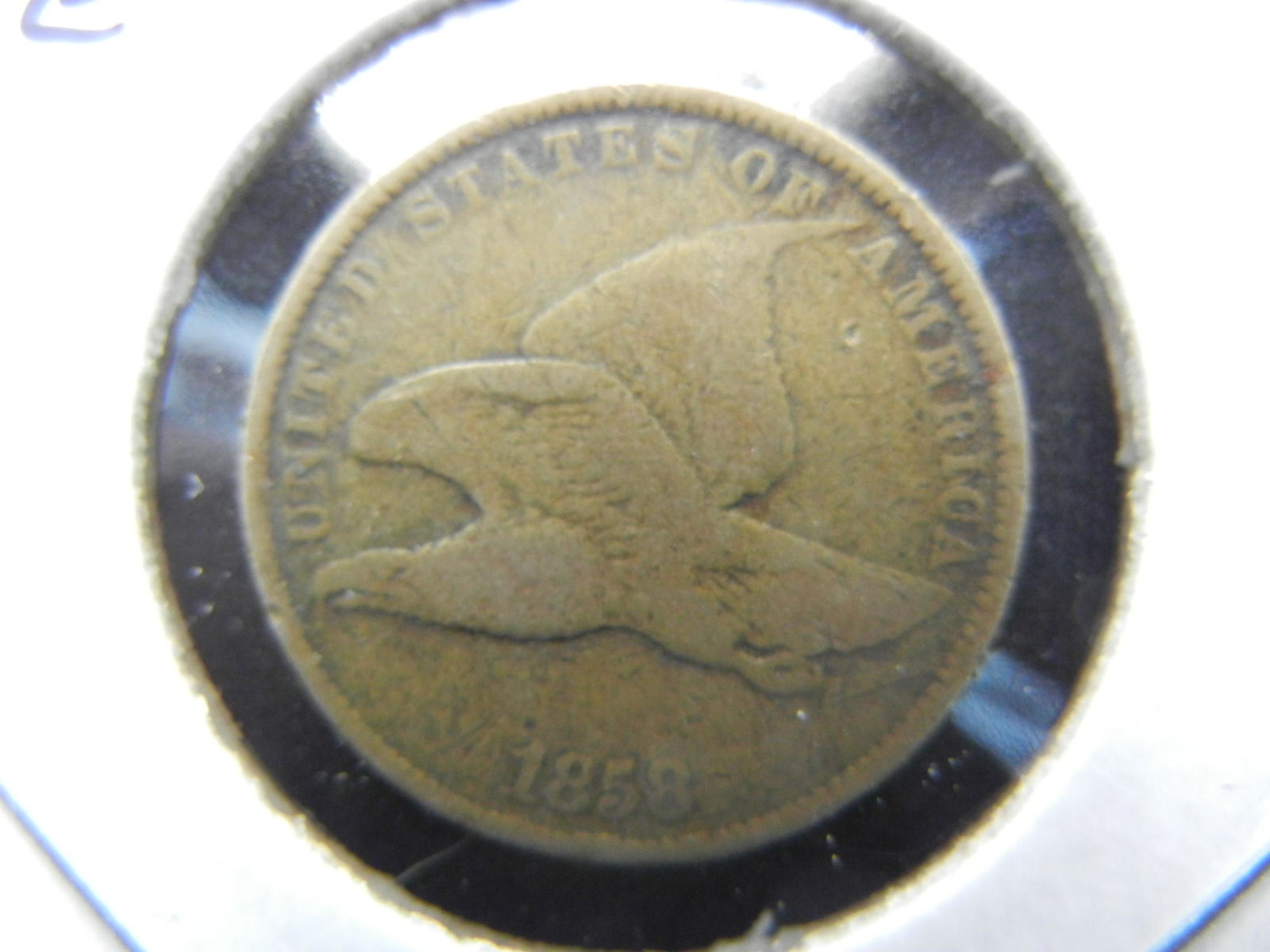 1858 Flying Eagle One Cent Small Letters. (1 of 3)