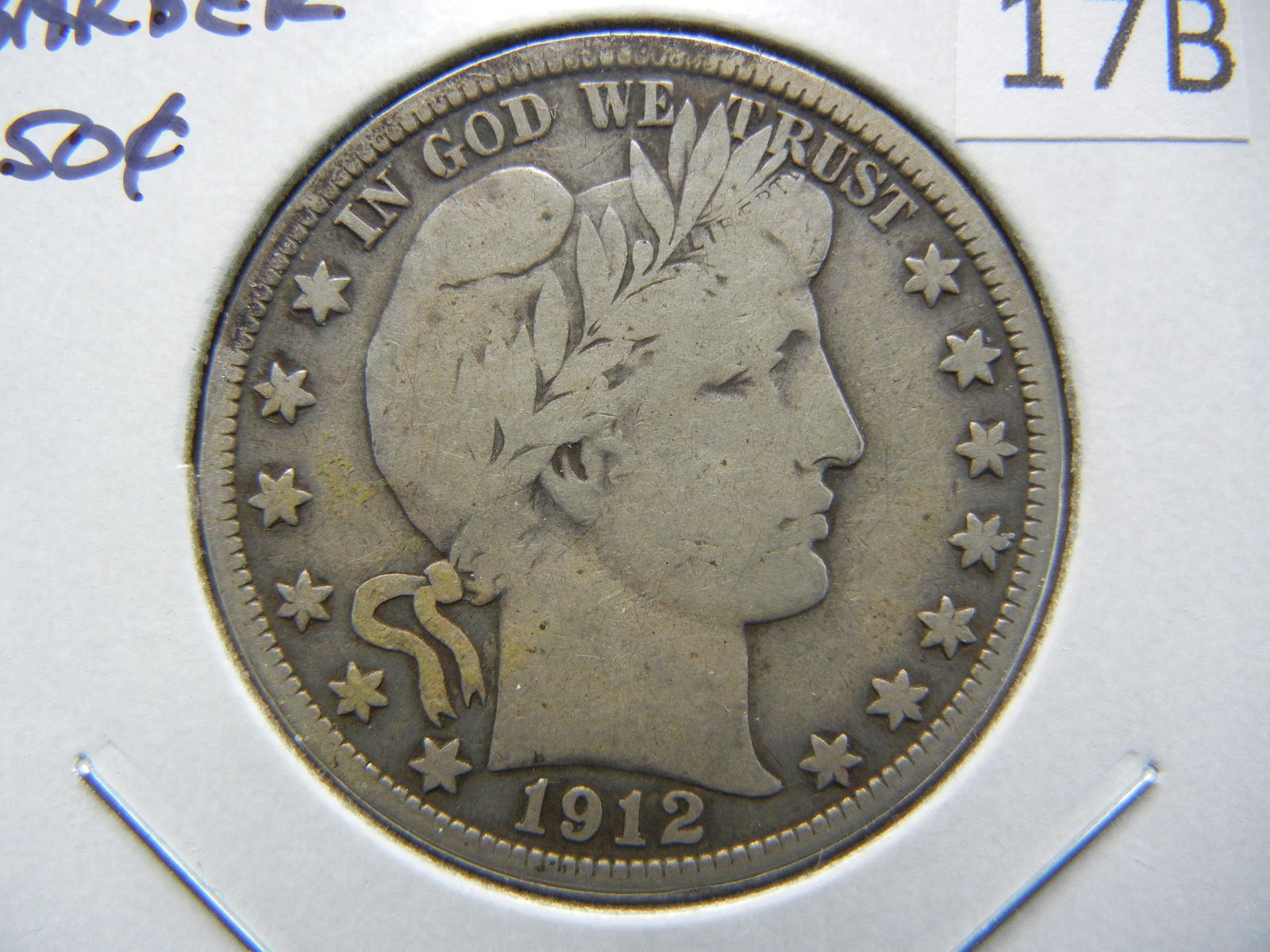 1912-S Barber Half Dollar (1 of 3)