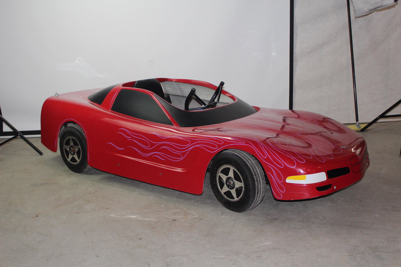 1997 Mini Corvette Go Cart 5 HP Engine - Runs and goes (1 of 7)