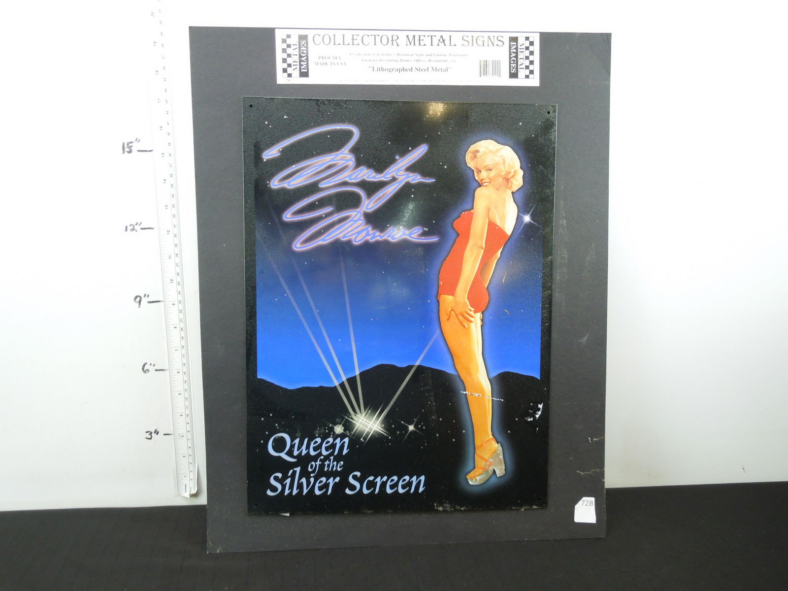 Collector Metal Signs, Marilyn Monroe Queen of the (1 of 2)