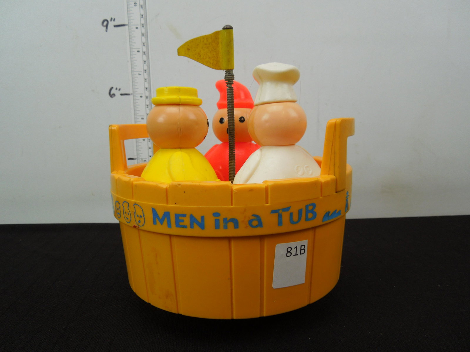Vintage Fisher Price Three Men in a Tub Toy: Vintage Fisher Price Three Men in a Tub Toy