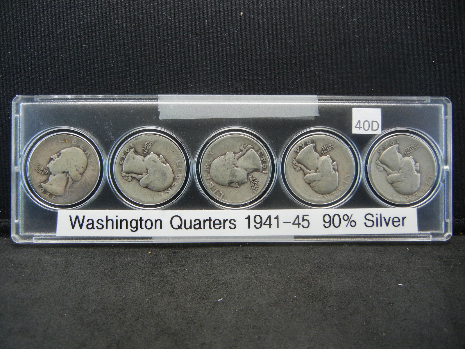 (5) Washington Quarters, 1941-1945, 90% Silver (1 of 2)